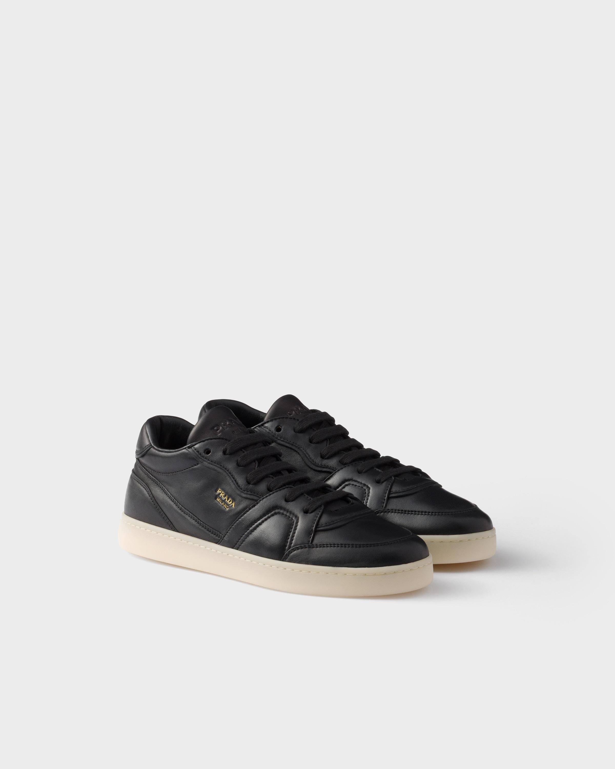 【関税&送料込】Prada Black Re-Nylon Prax 01 Sneakers Prada PRAX 01 Sneakers Re-Nylon Brushed Leather Black Black