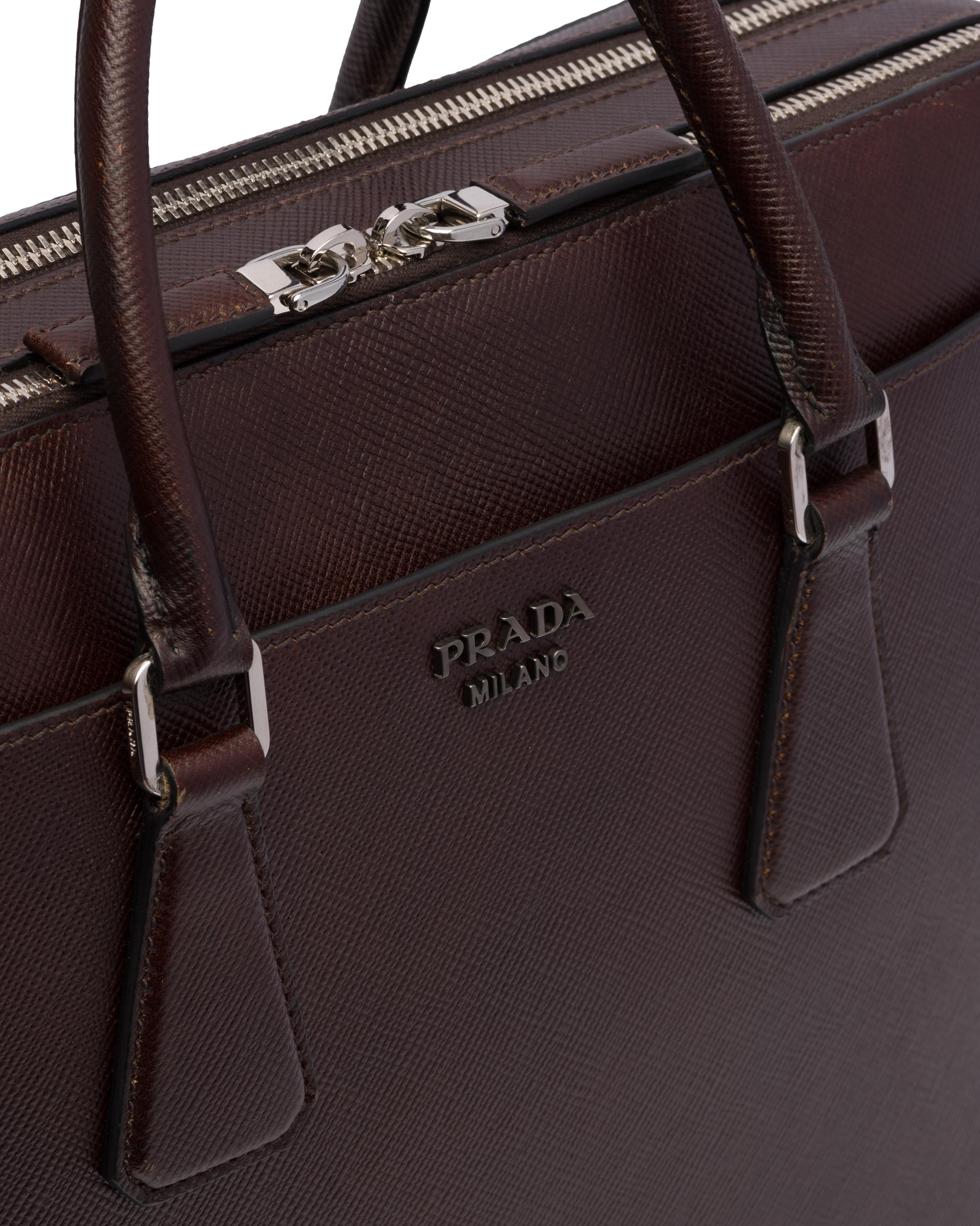 prada leather briefcase