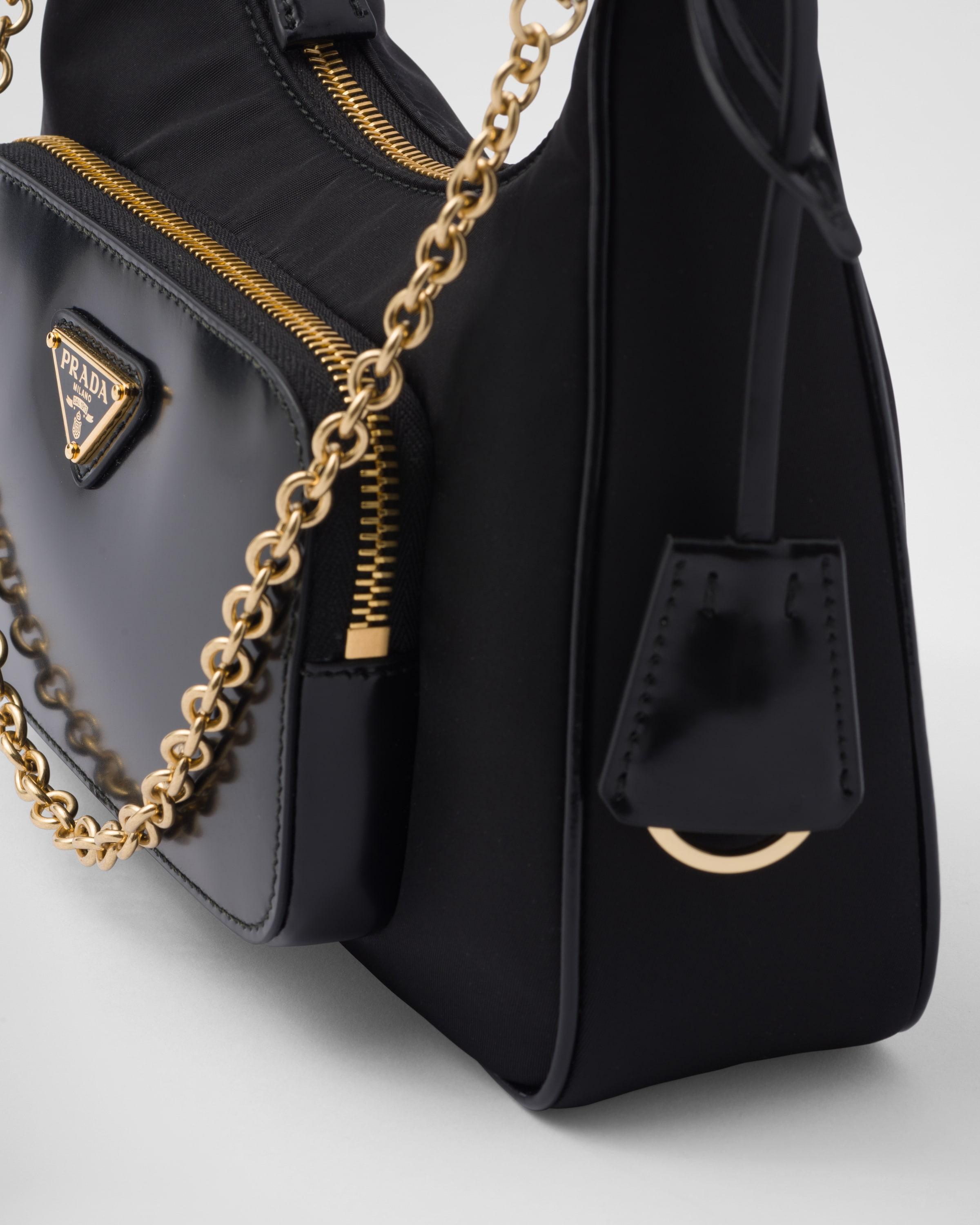 【PRADA】RE-NYLON AND BRUSHED LEATHER MINI BAG Prada Re-Nylon And Brushed Leather Mini-Bag in White | Lyst