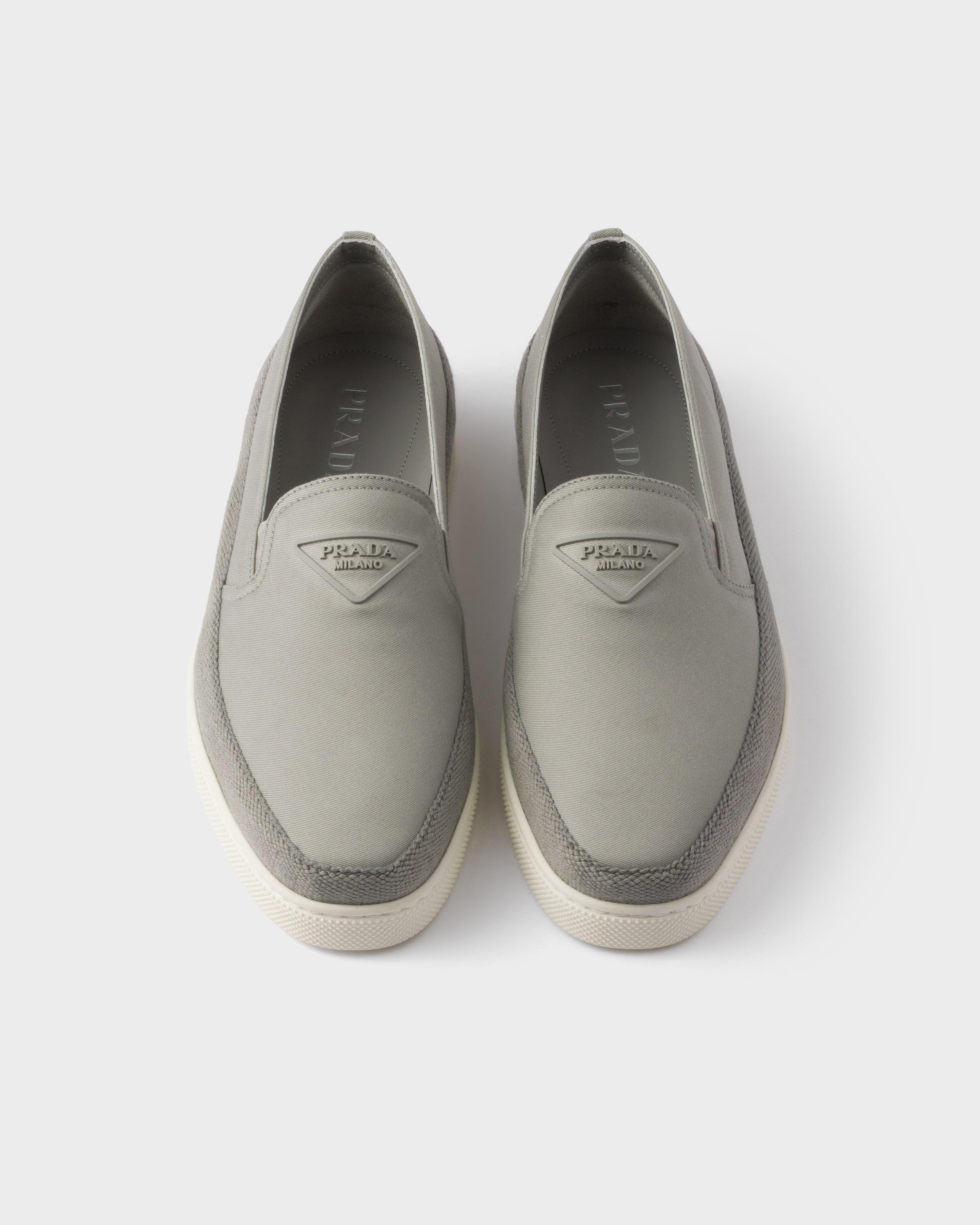 Prada Cotton Canvas Slip-Ons in White for Men | Lyst