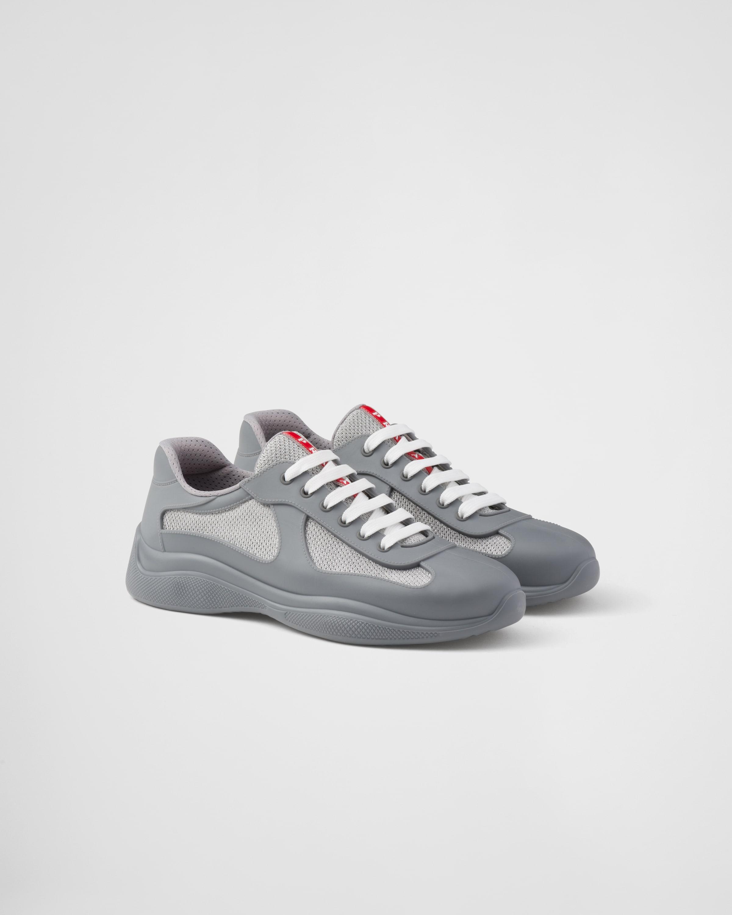 Mens grey prada trainers online