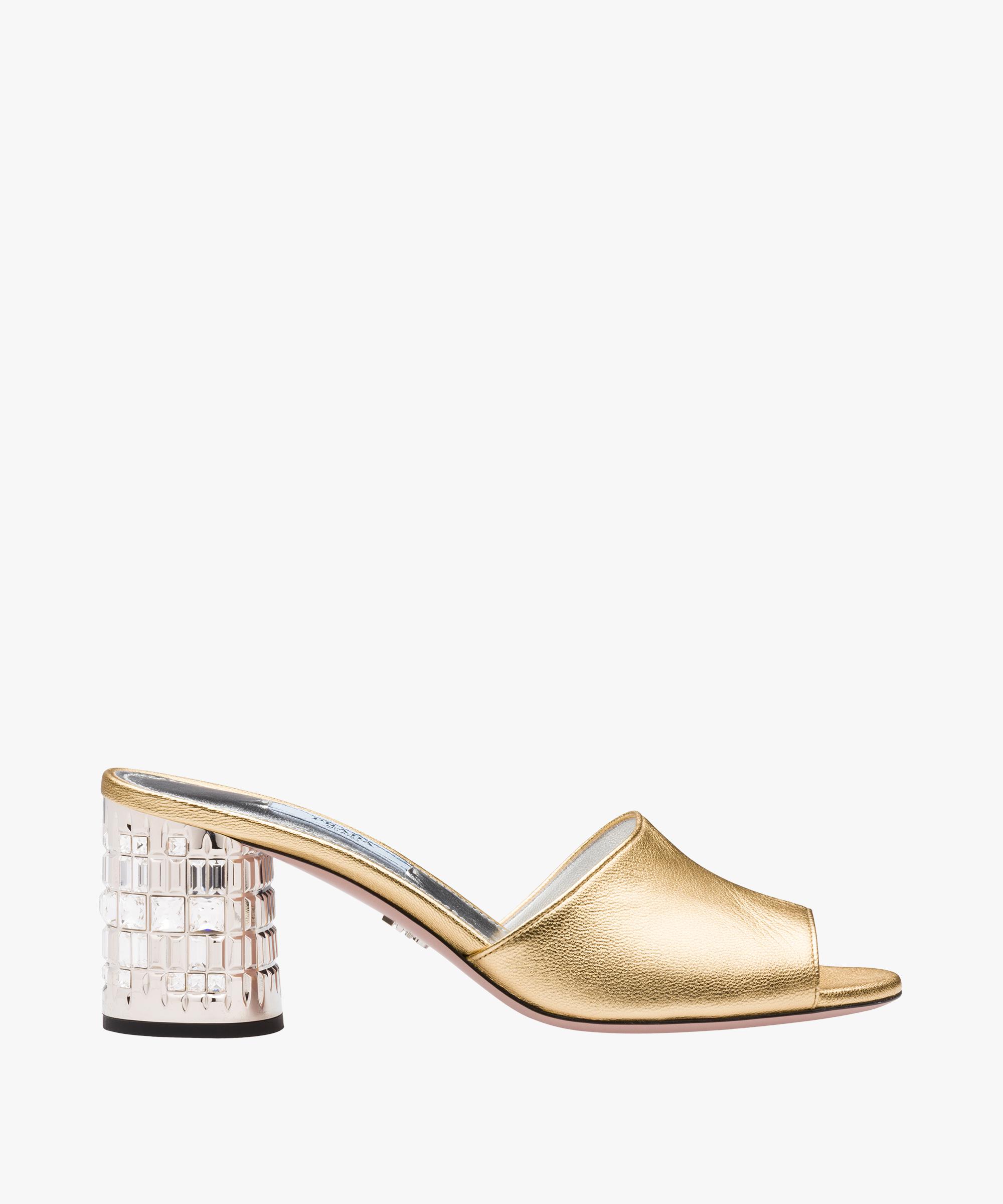 prada leather mules