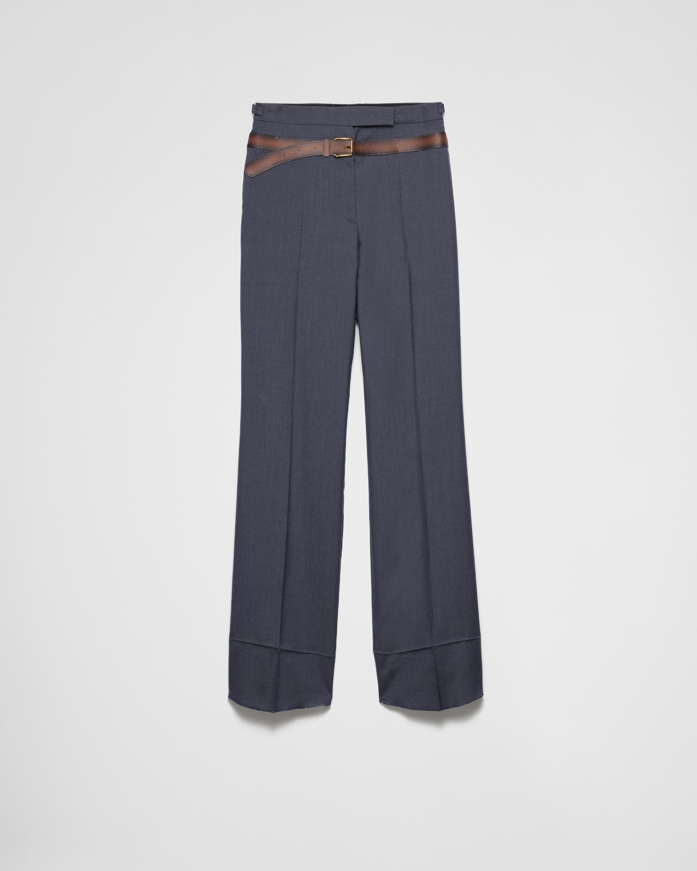 Prada Wide Fit Pants for Women | Lyst