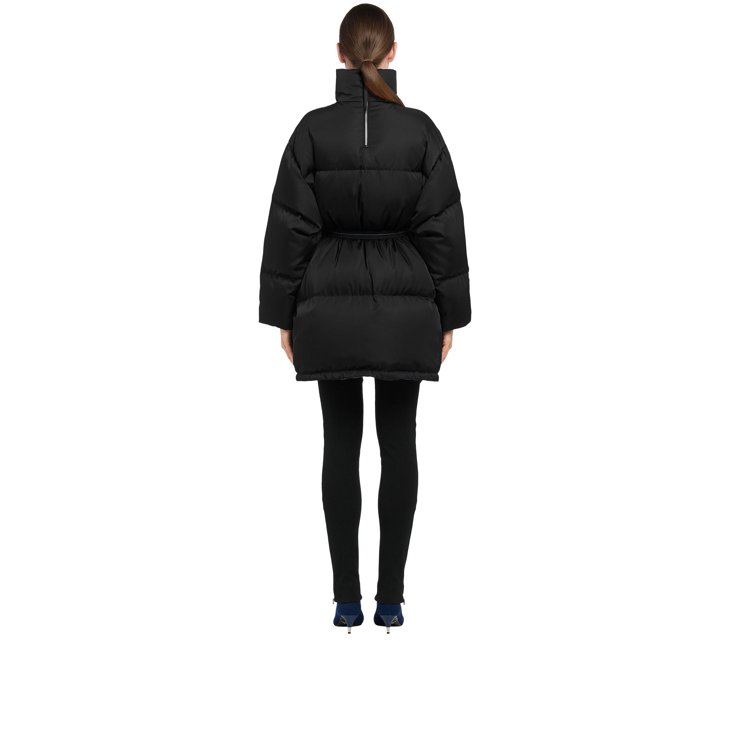 prada black puffer coat