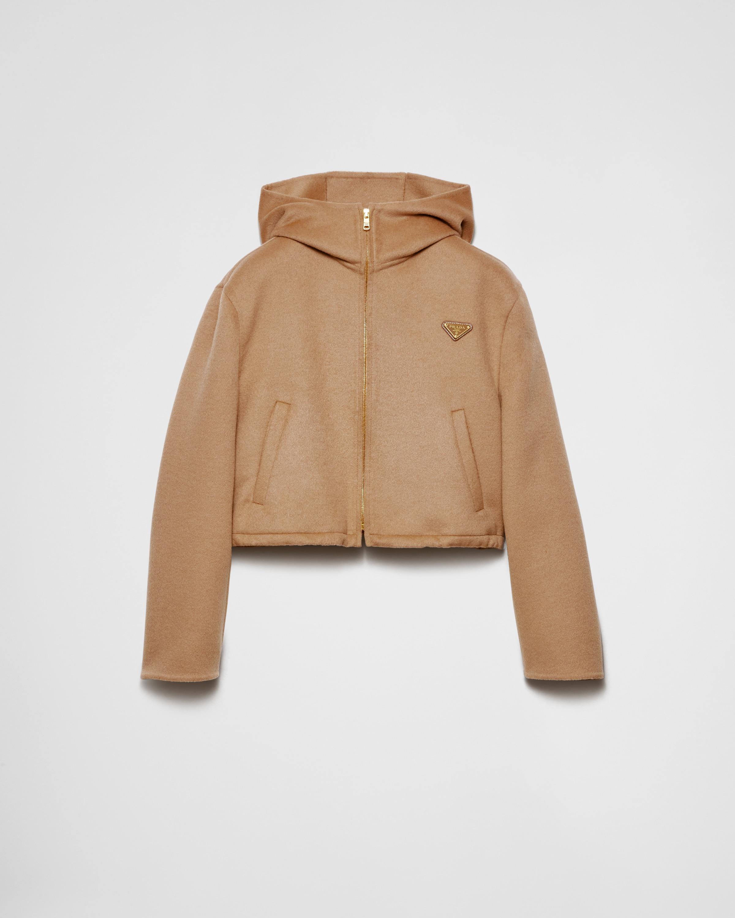 PRADA キャメルパーカー Prada Lightweight Cashgora Blouson Jacket in Natural | Lyst