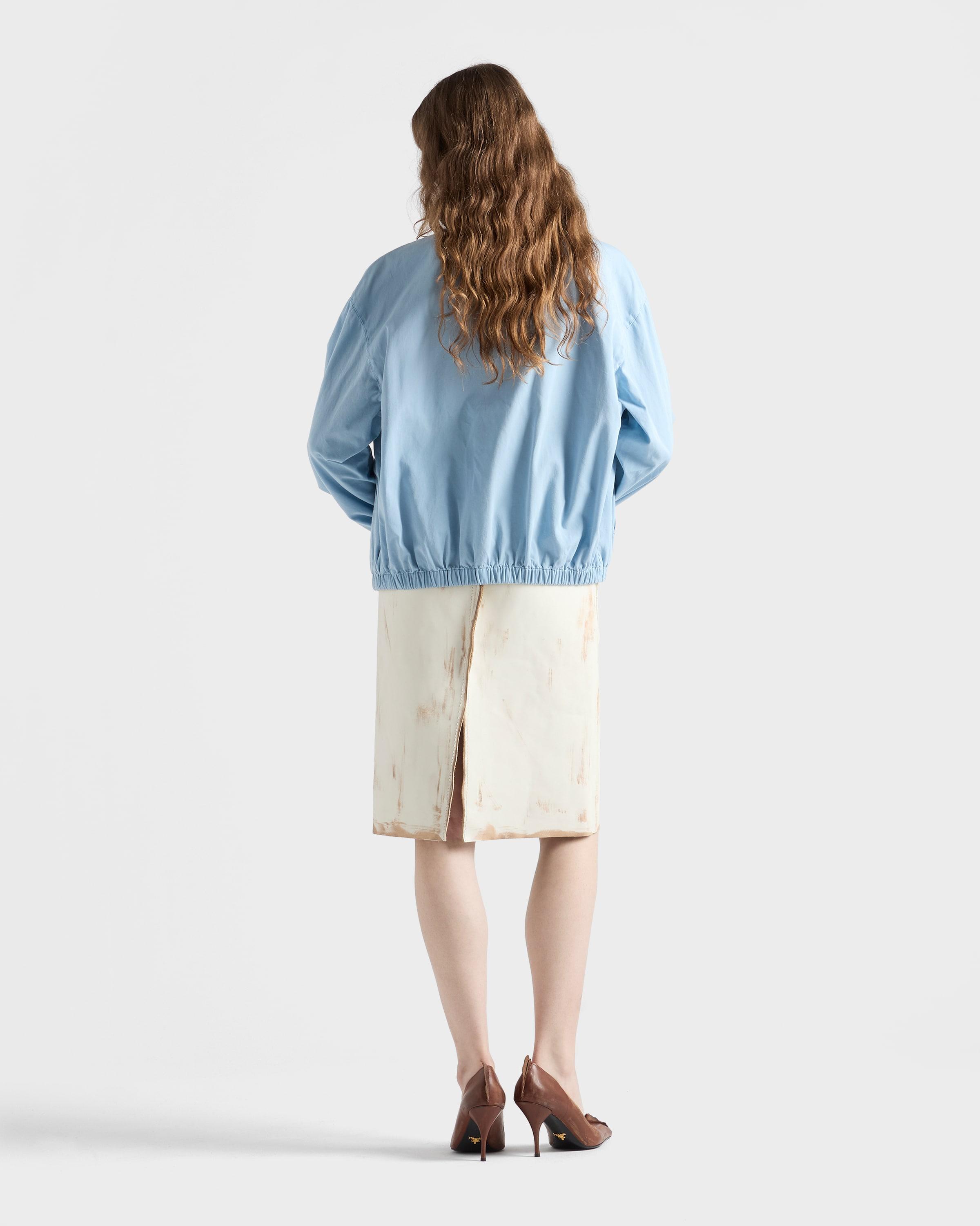 ミニスカート PRADA Ivory cotton blend mini skirt (21421S2311204 F0304) Women's Skirts | PRADA