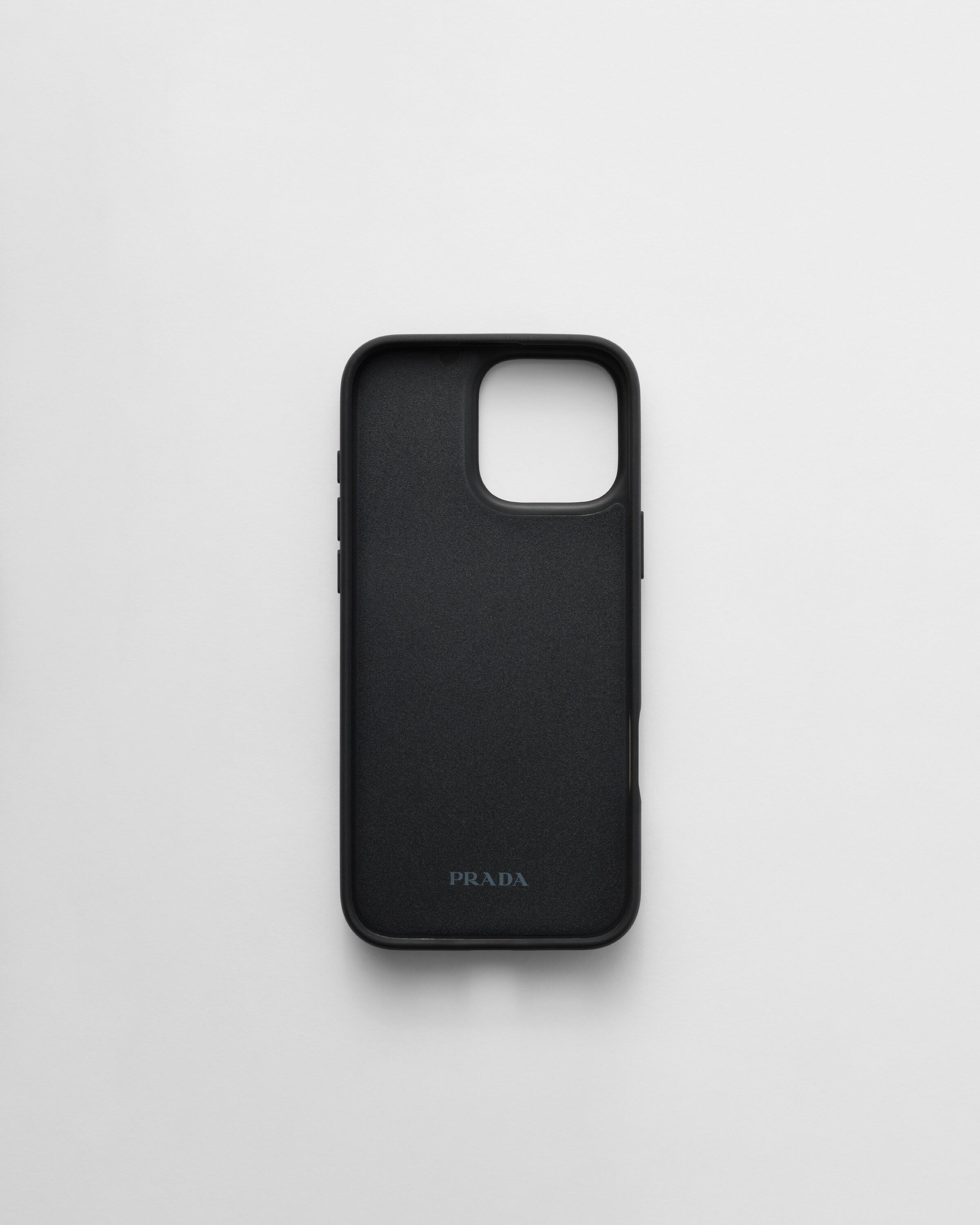 Prada Studded Cover For Iphone 16 Pro Max in Grey | Lyst UK