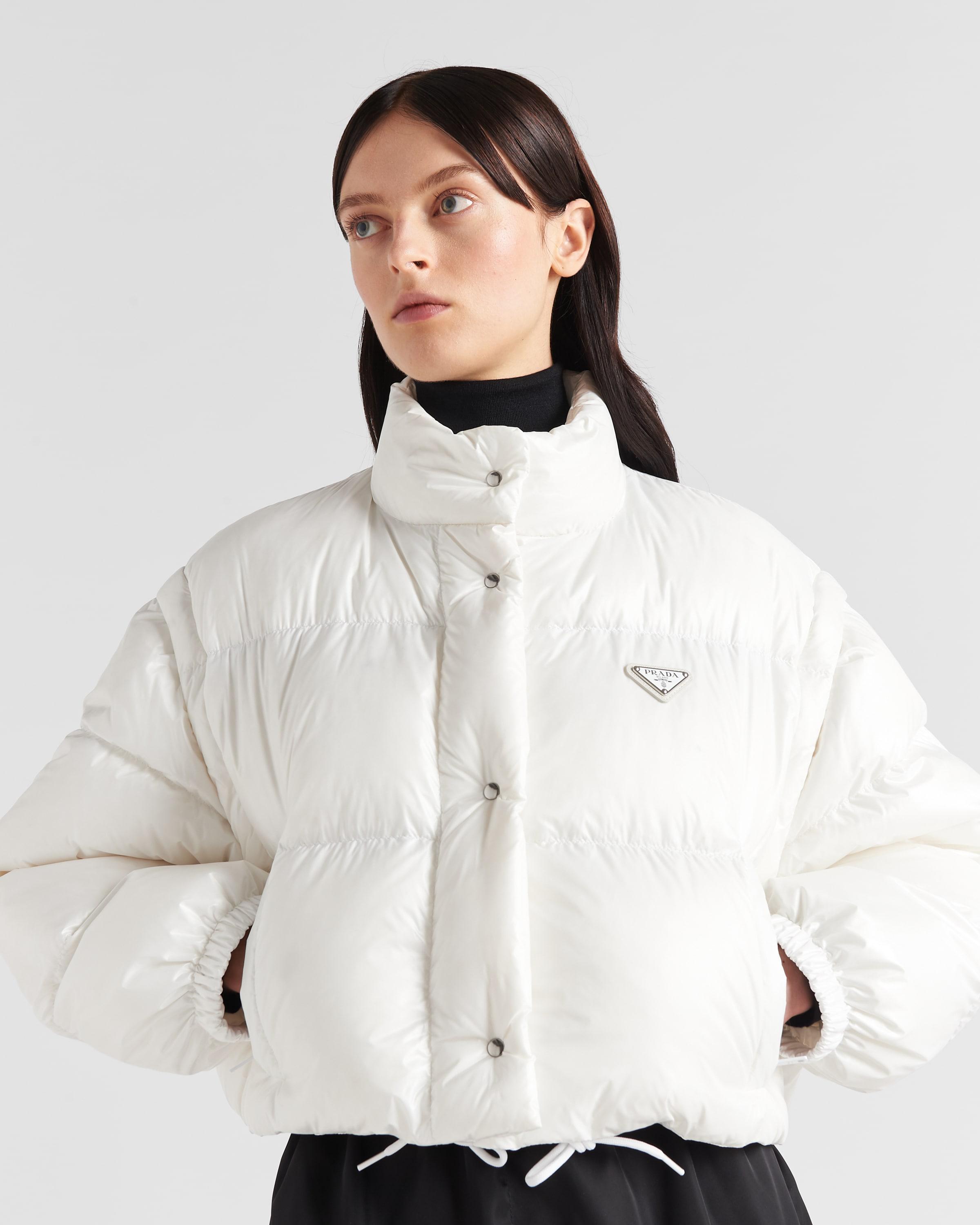 Prada Re-nylon Cropped Puffer Jacket In White Lyst, 59% OFF