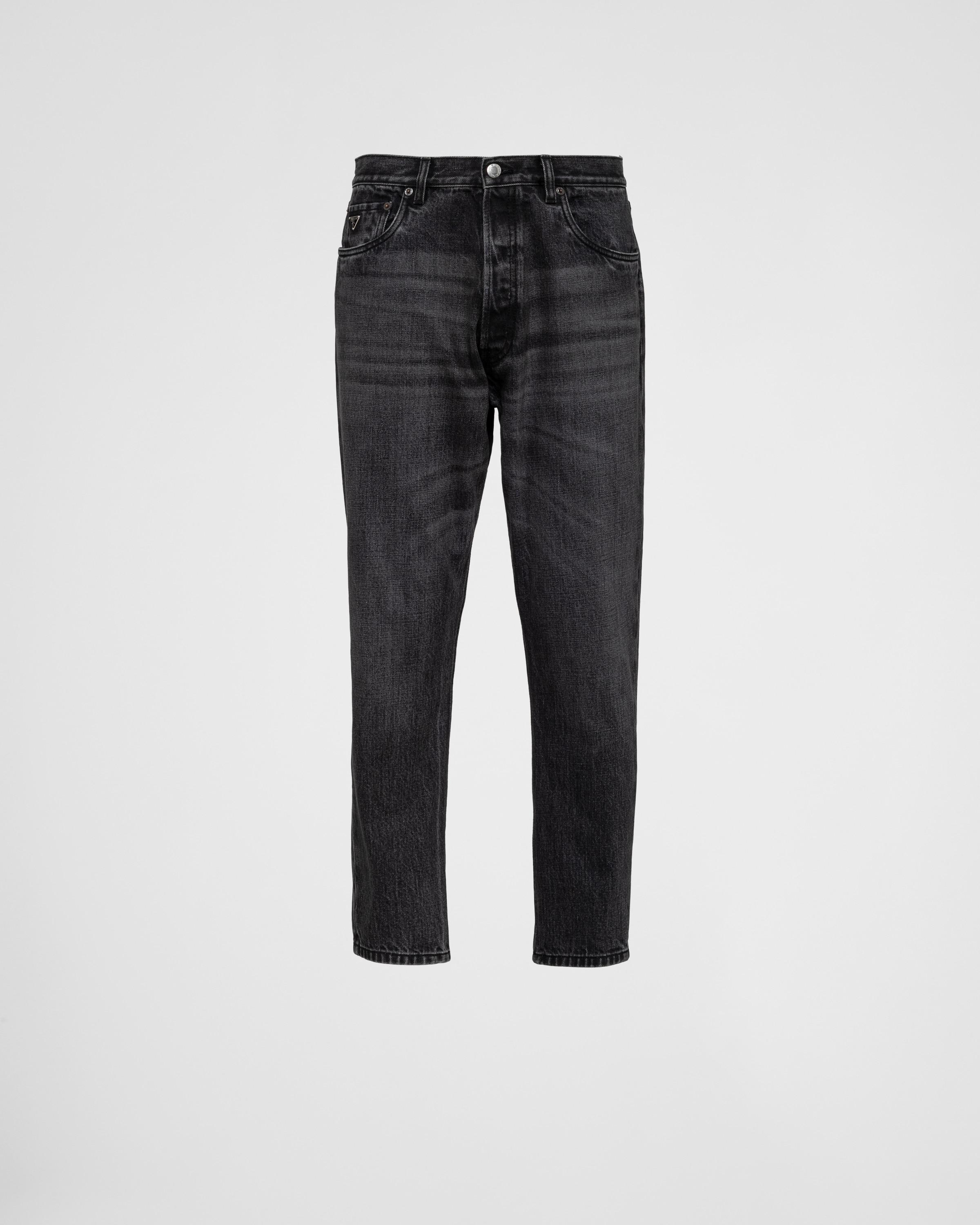 Prada Five pocket Denim Jeans in Grey for Men Lyst UK