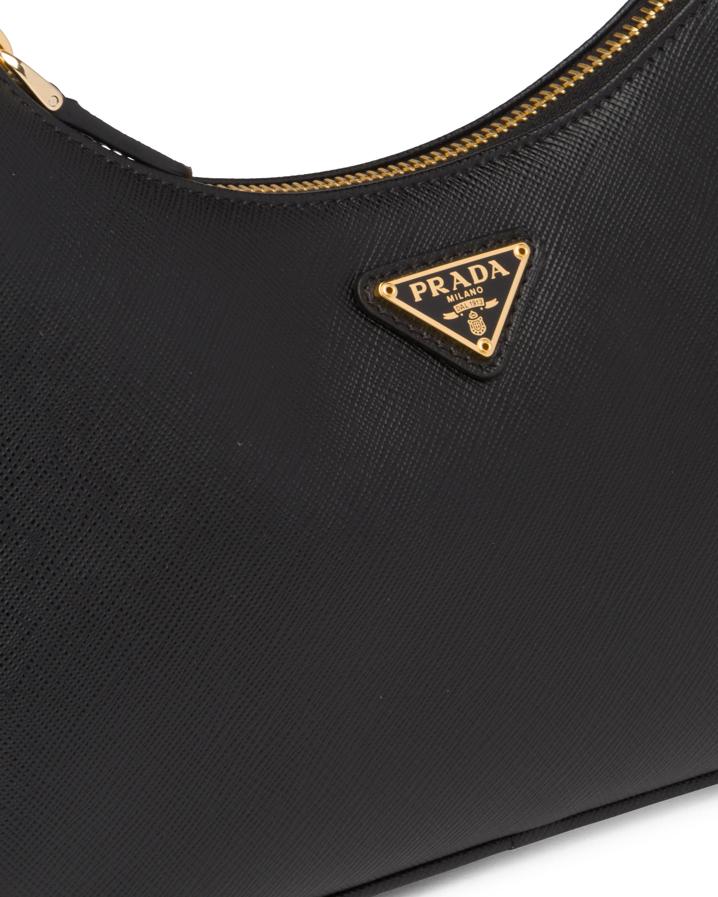 Prada Re-edition 2005 Saffiano Leather Bag in Black | Lyst