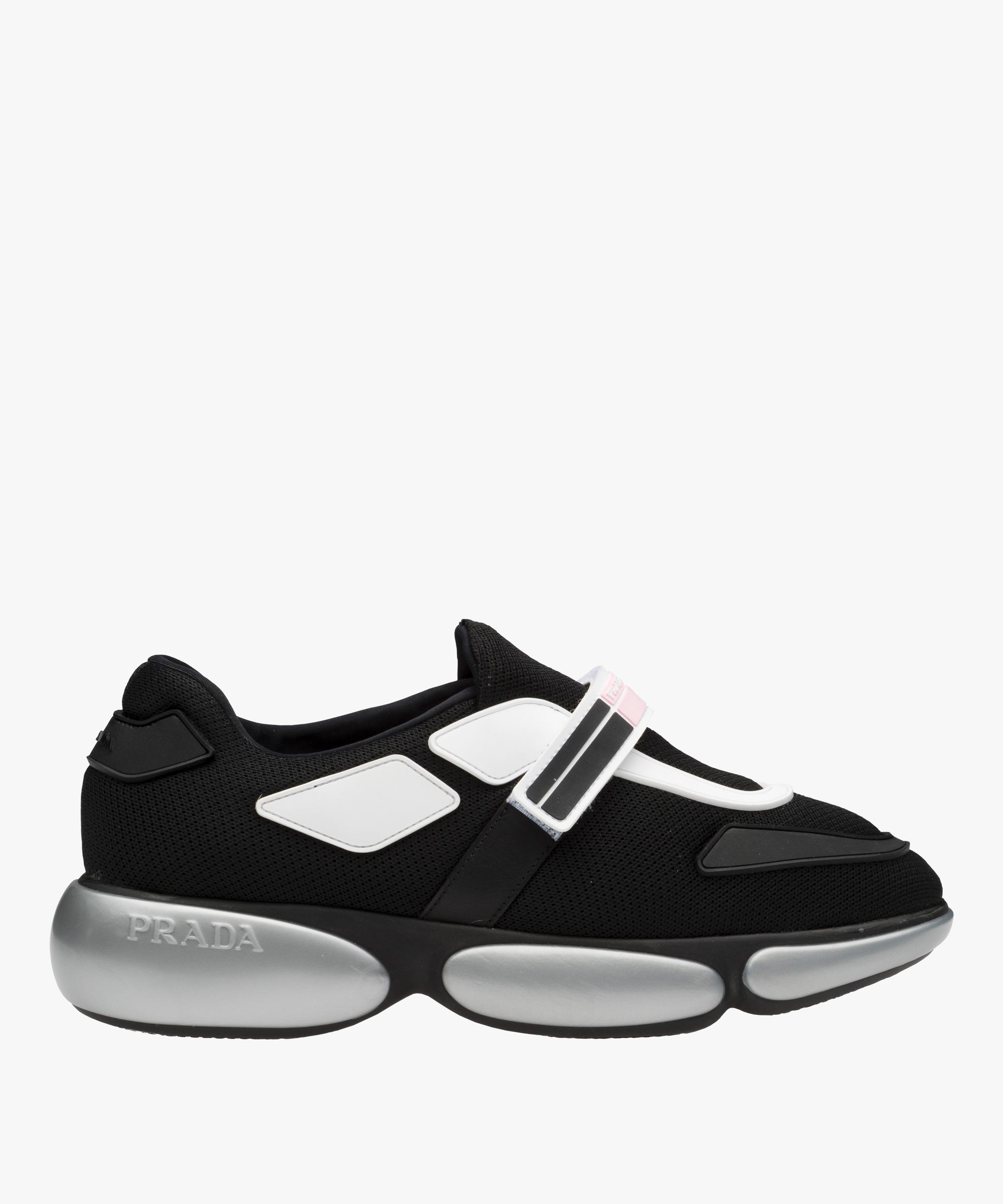 Prada Rubber Sneakers Cloudbust in Black+Silver (Black) for Men - Lyst