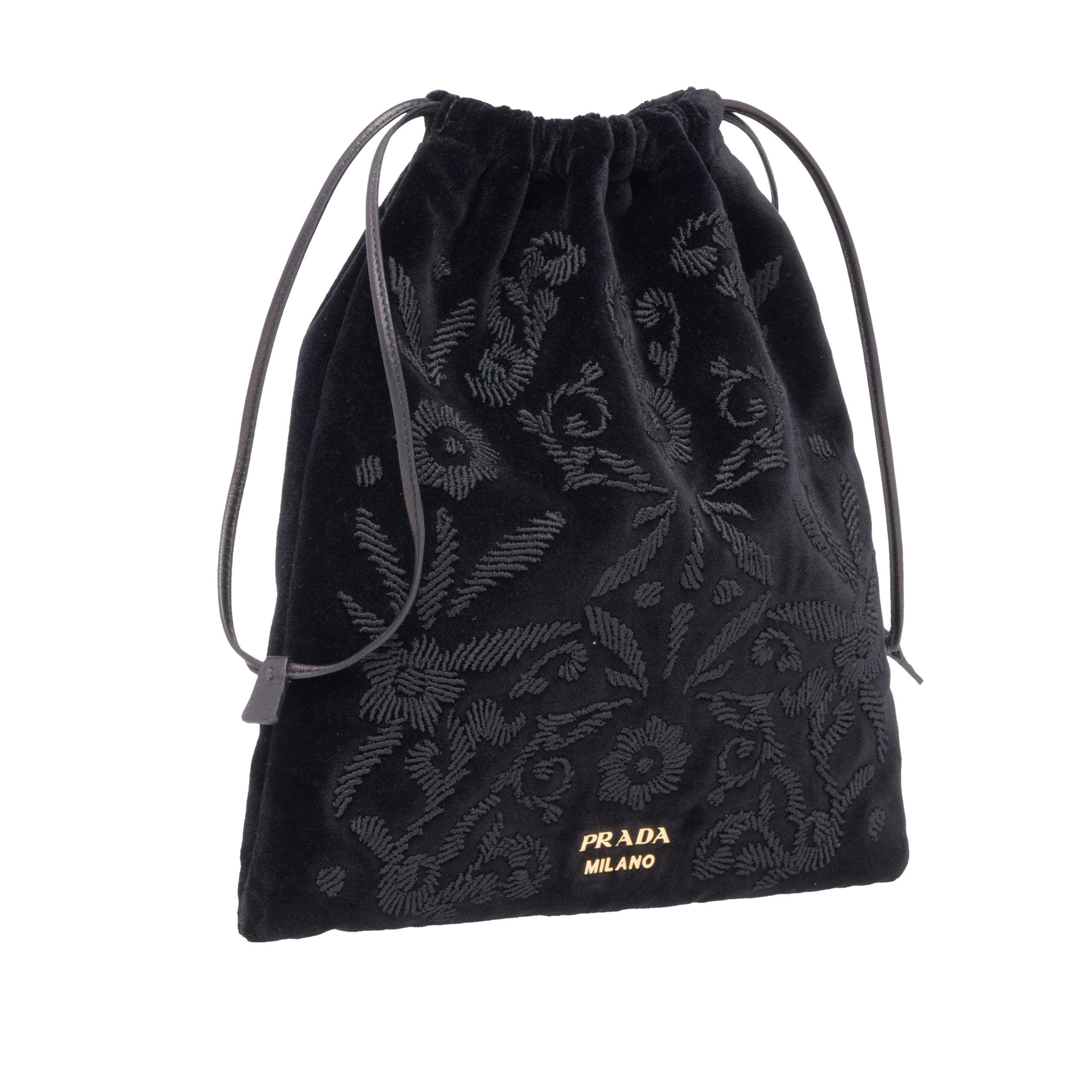 prada embroidered bag