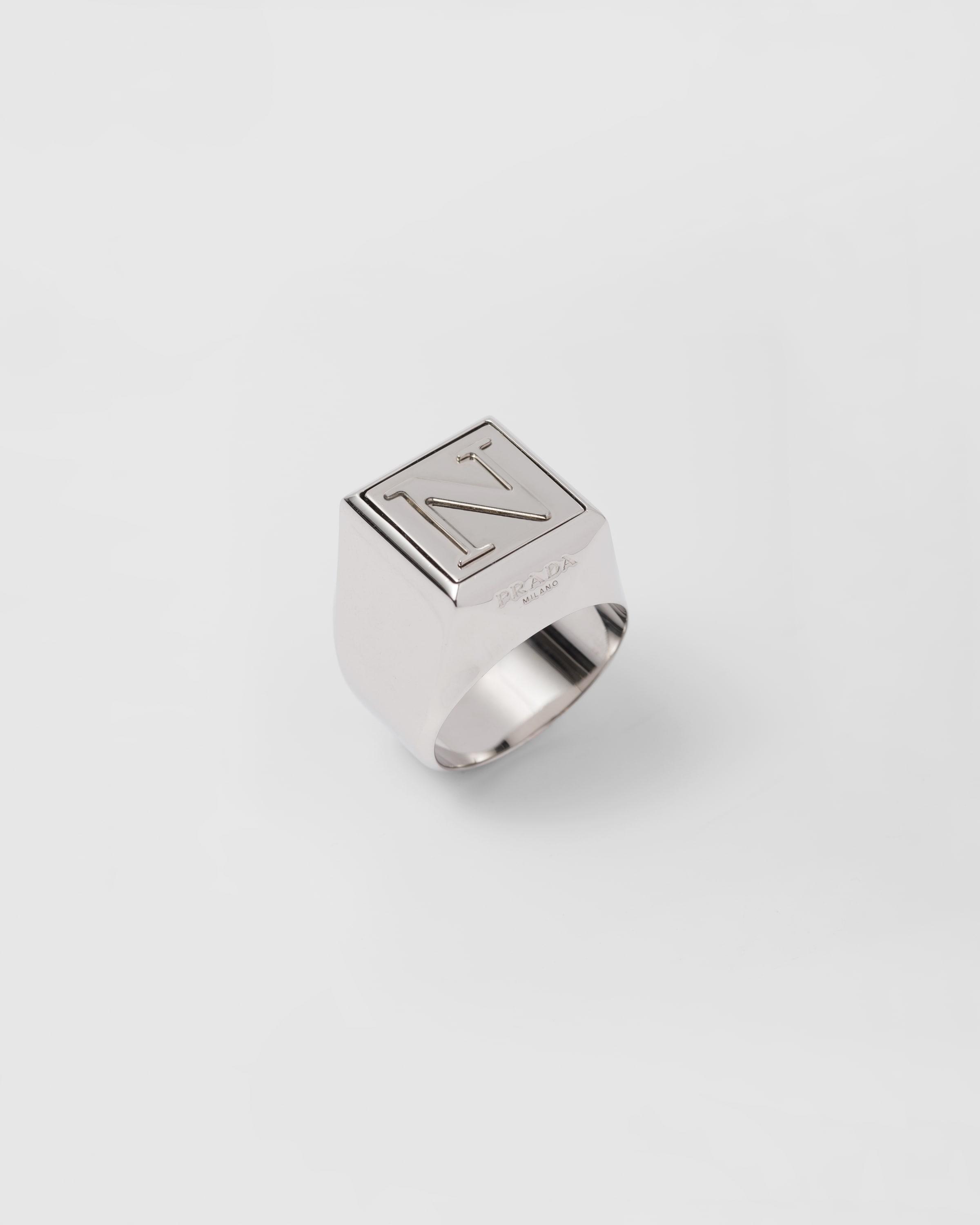 Prada Interchangeable Element For Symbole Ring in White for Men