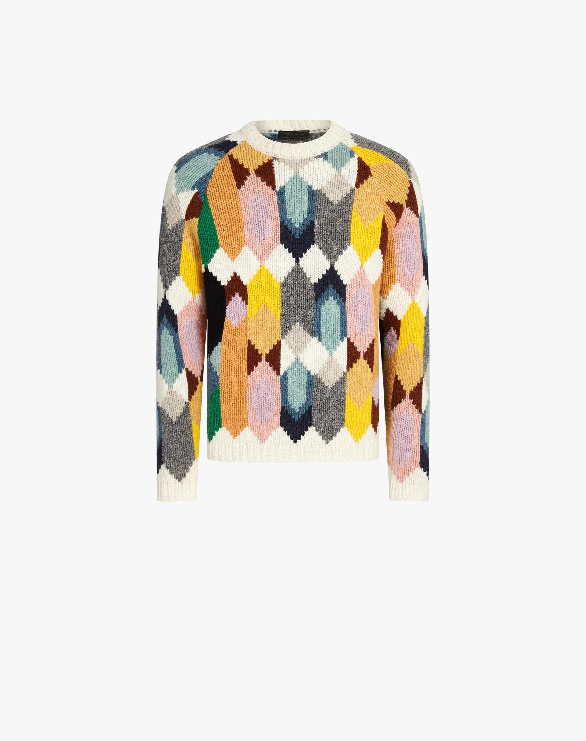 prada shetland wool sweater