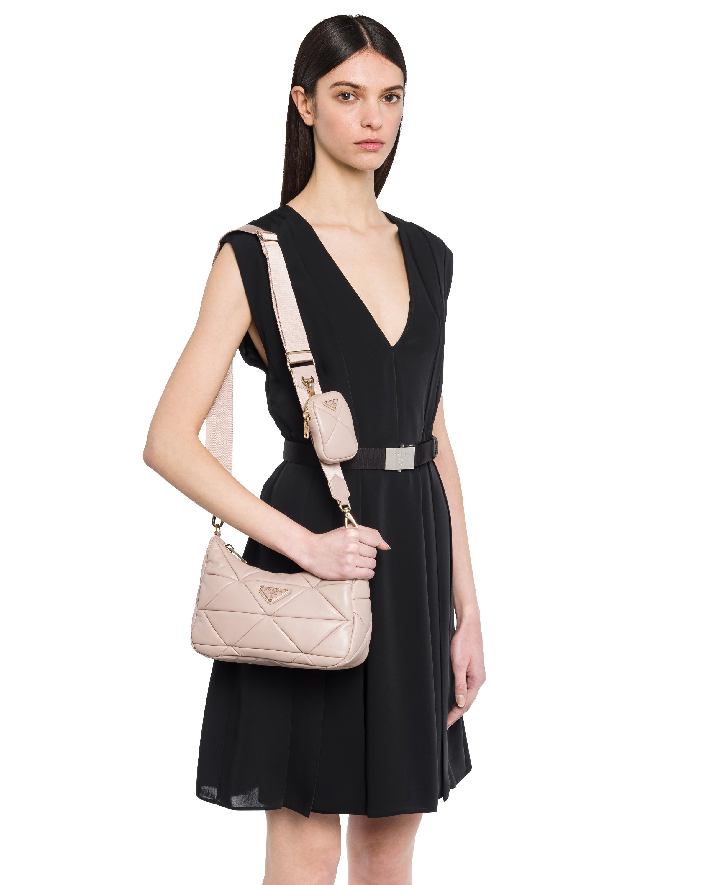 leather patchwork shoulder bag