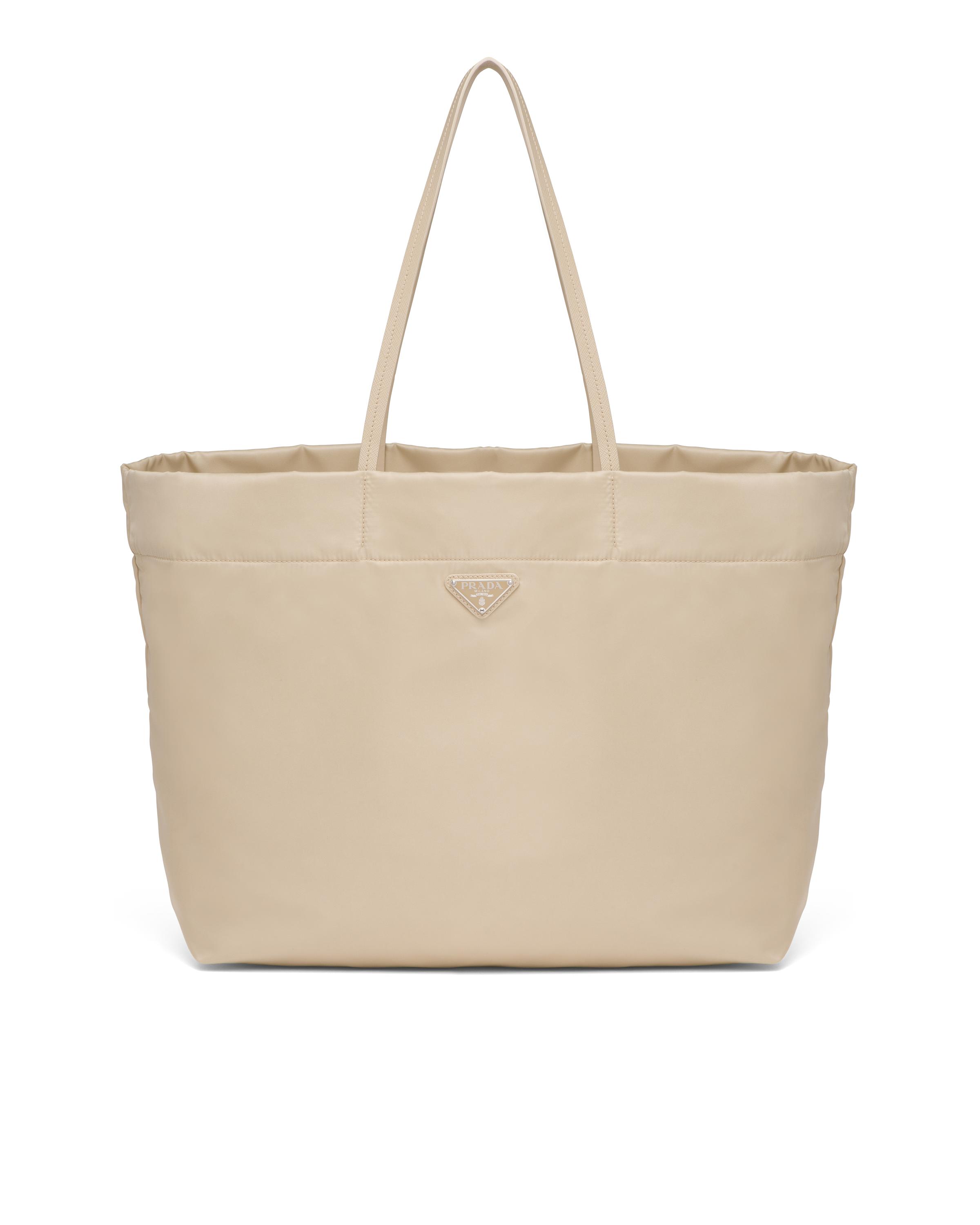 Prada Synthetic Re-nylon And Saffiano Leather Tote Bag in Desert Beige  (Natural) - Lyst