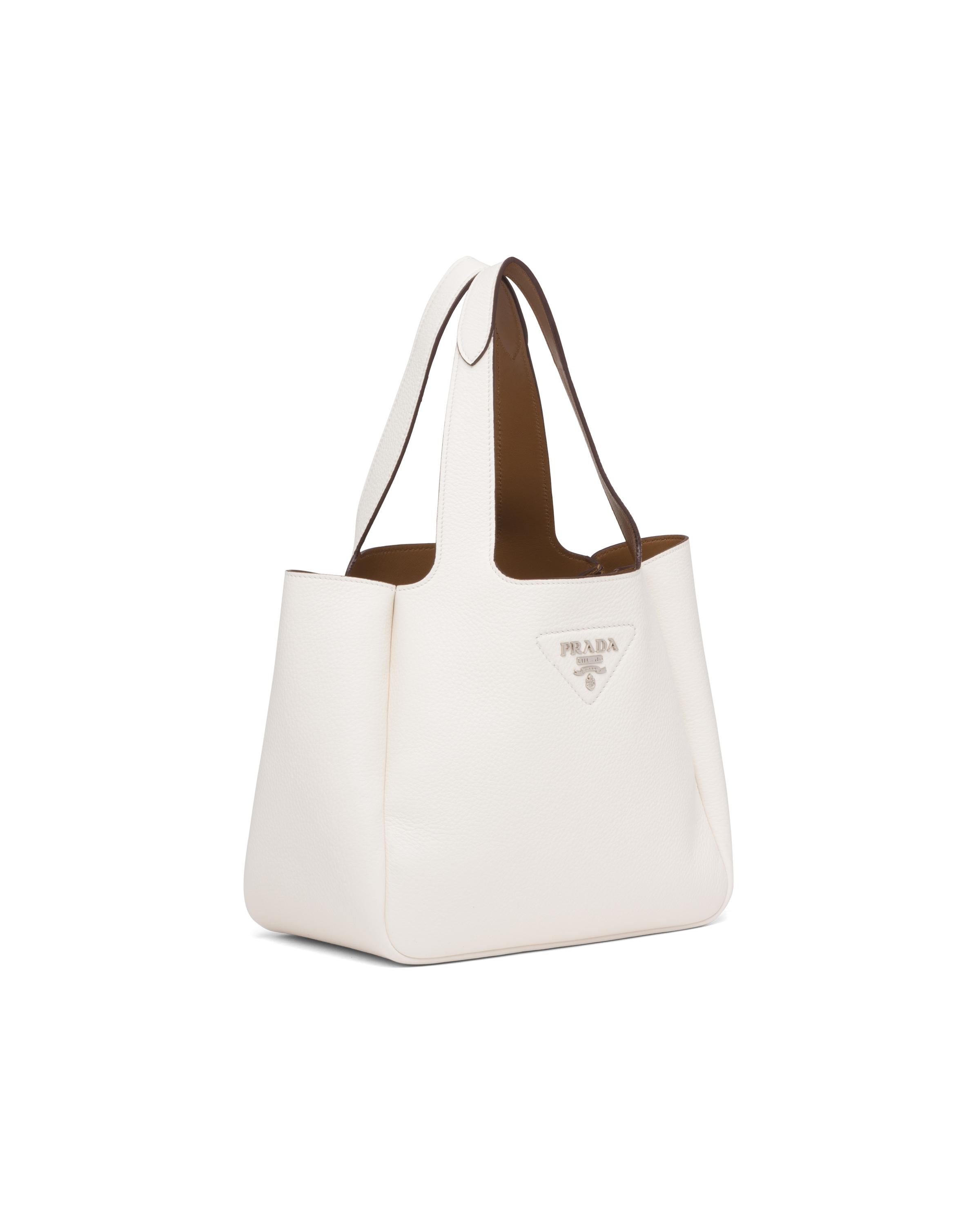 Prada Dynamique Leather Handbag in Brown | Lyst