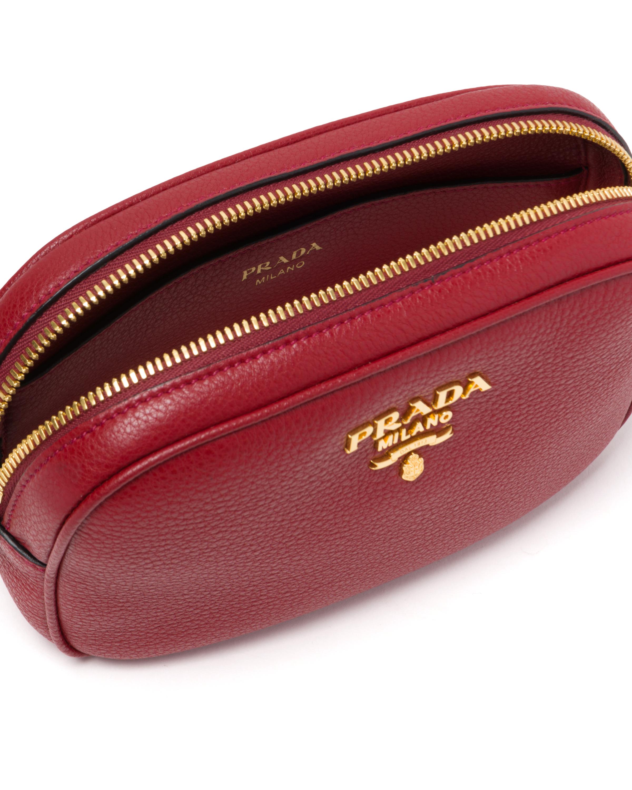 Prada Logo Patch Belt Bag In F0011 Rosso, ModeSens