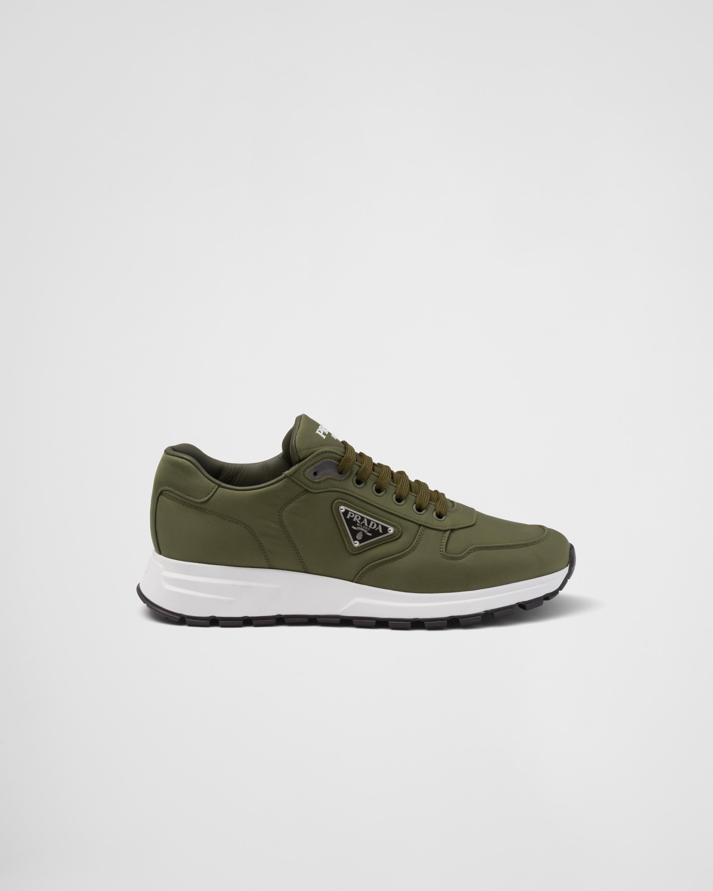Prada Prax 01 Re Nylon Logo Plaque Recycled Nylon Low Top Sneakers in Green for Men Lyst UK