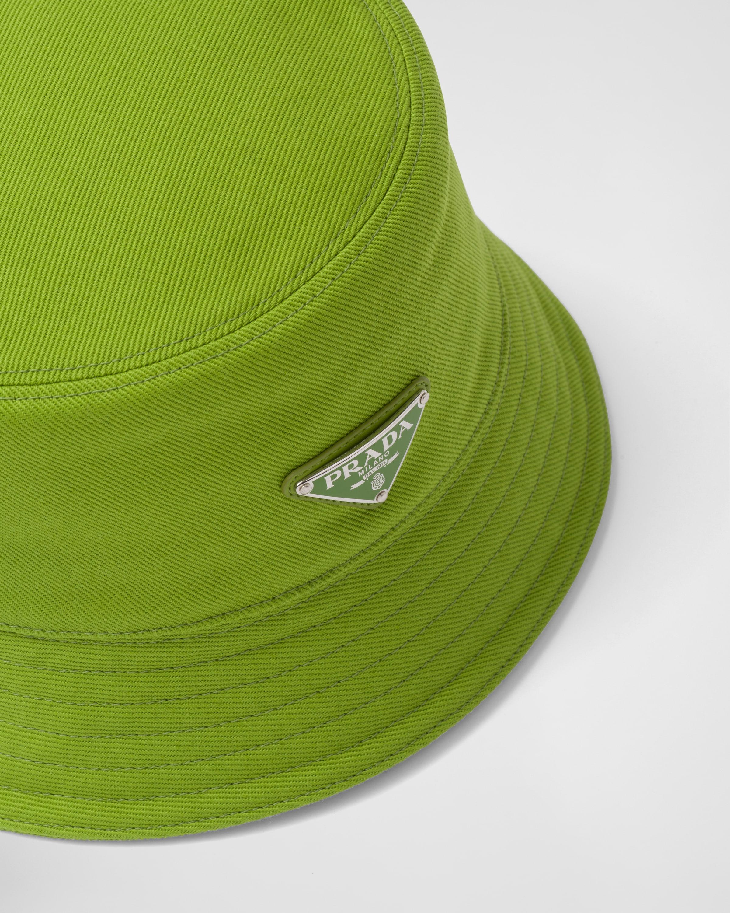Prada Drill Bucket Hat in Green for Men | Lyst