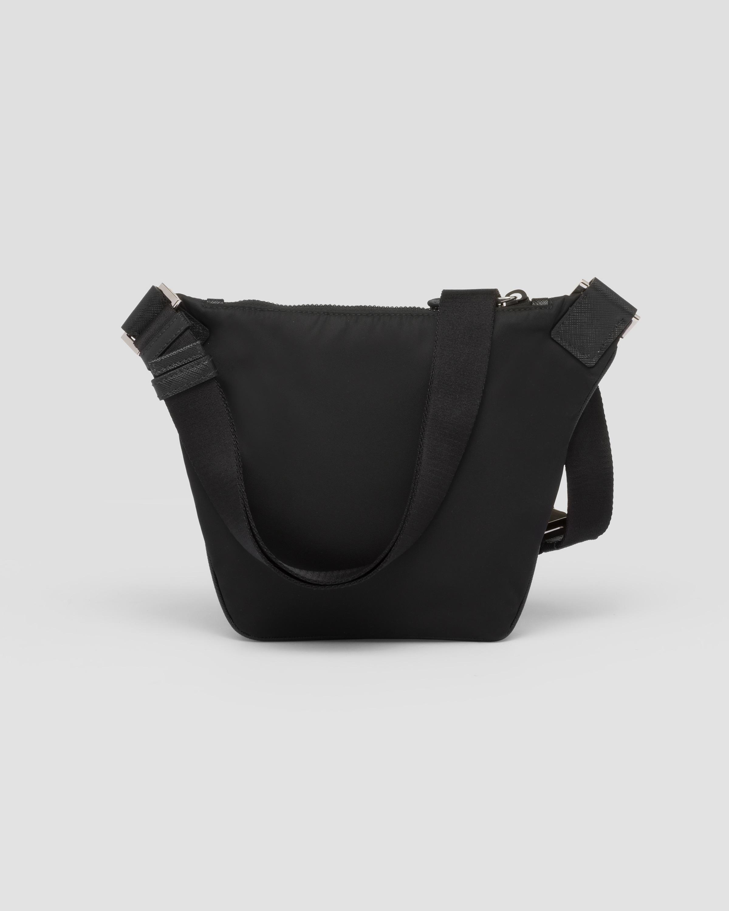 Prada Renylon And Saffiano Leather Shoulder Bag in Blue for Men Lyst