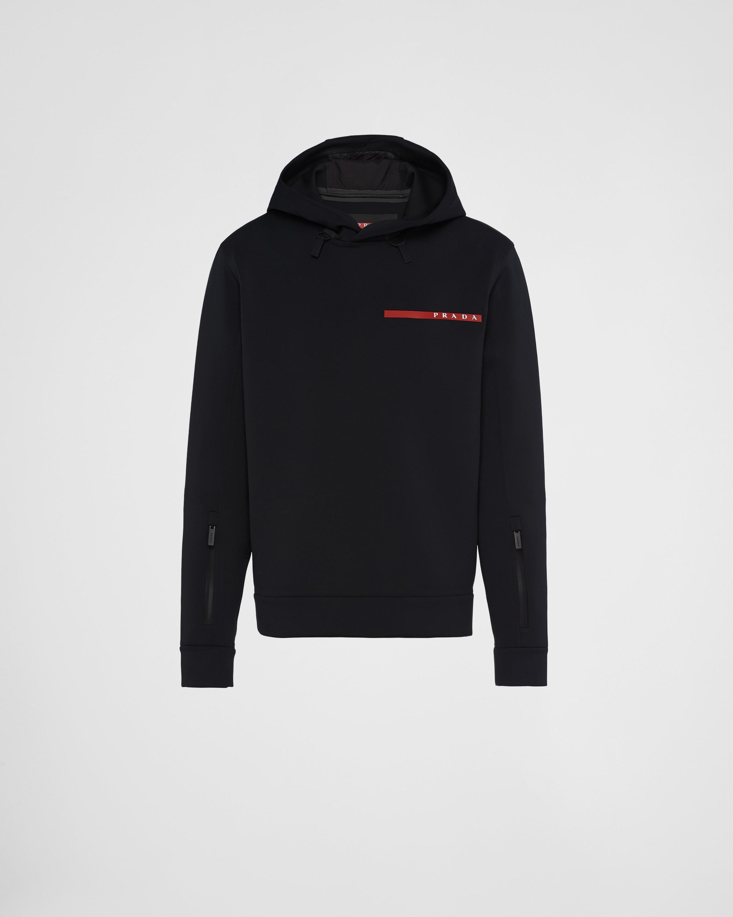 Prada Recycled Double Jersey Sweatshirt in Black for Men Lyst UK