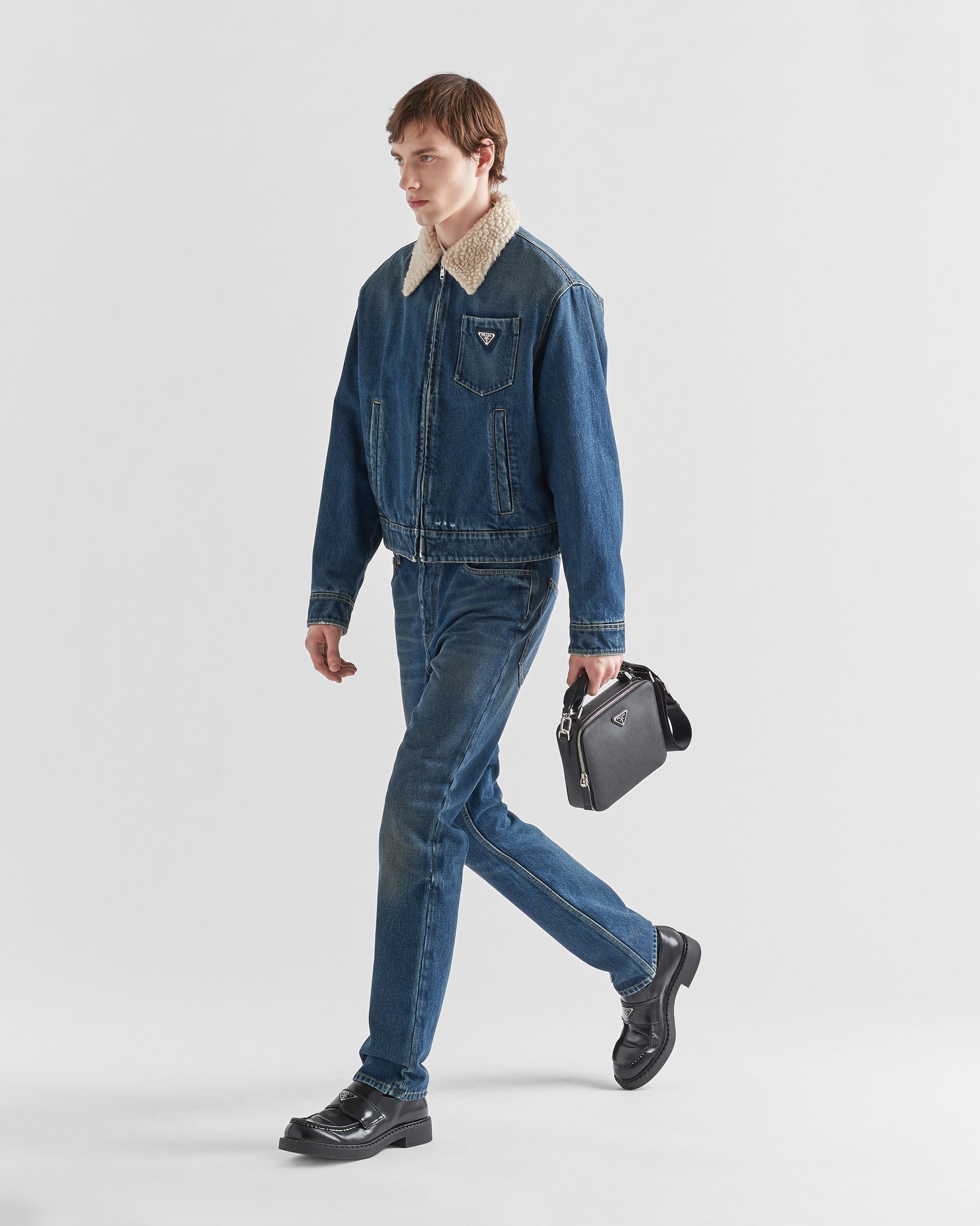 Prada Five-pocket Denim Jeans in Blue for Men | Lyst
