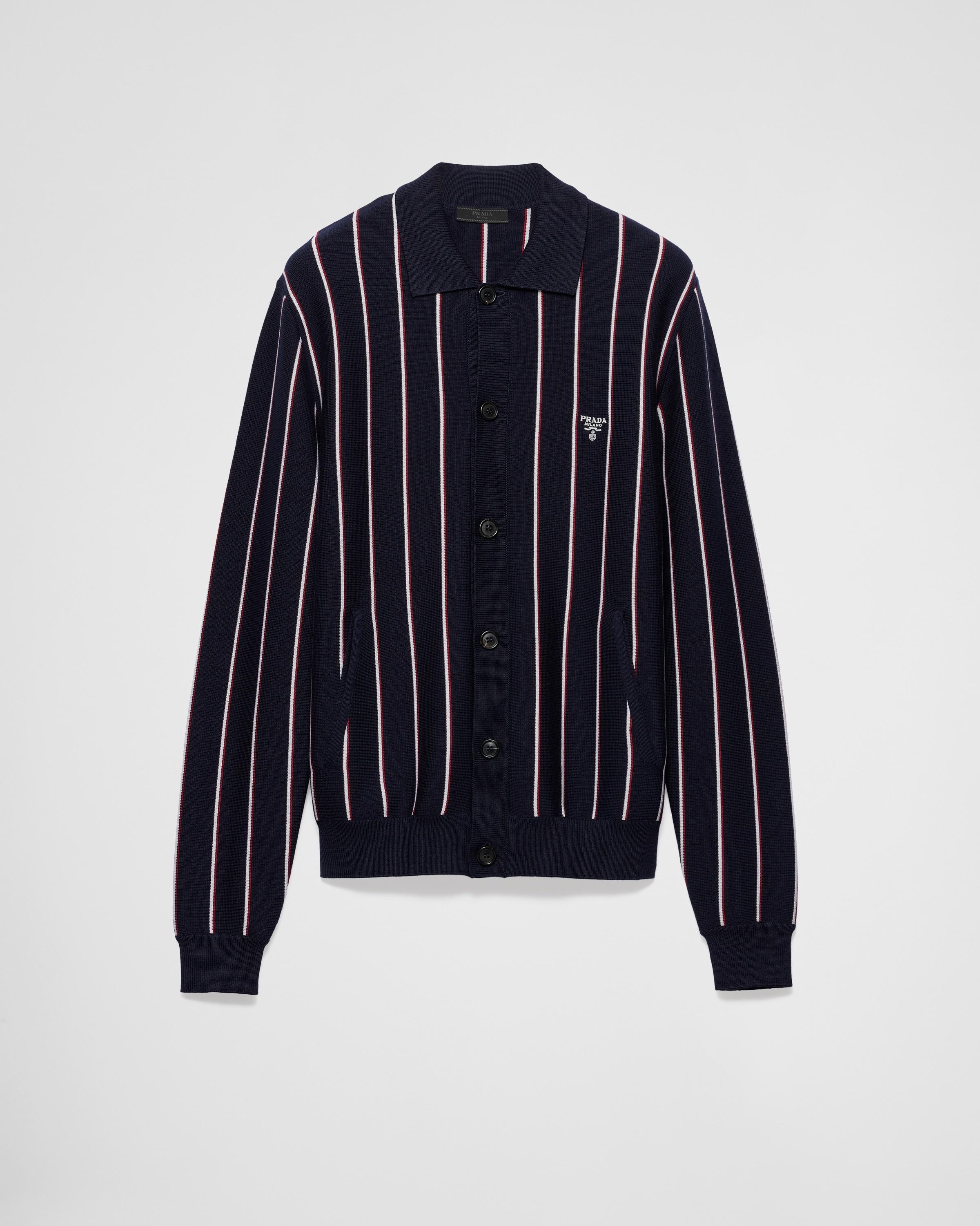 カーディガン PRADA Prada Cable-Knit Button Up Cardigan (Knitwear) IFCHIC.COM