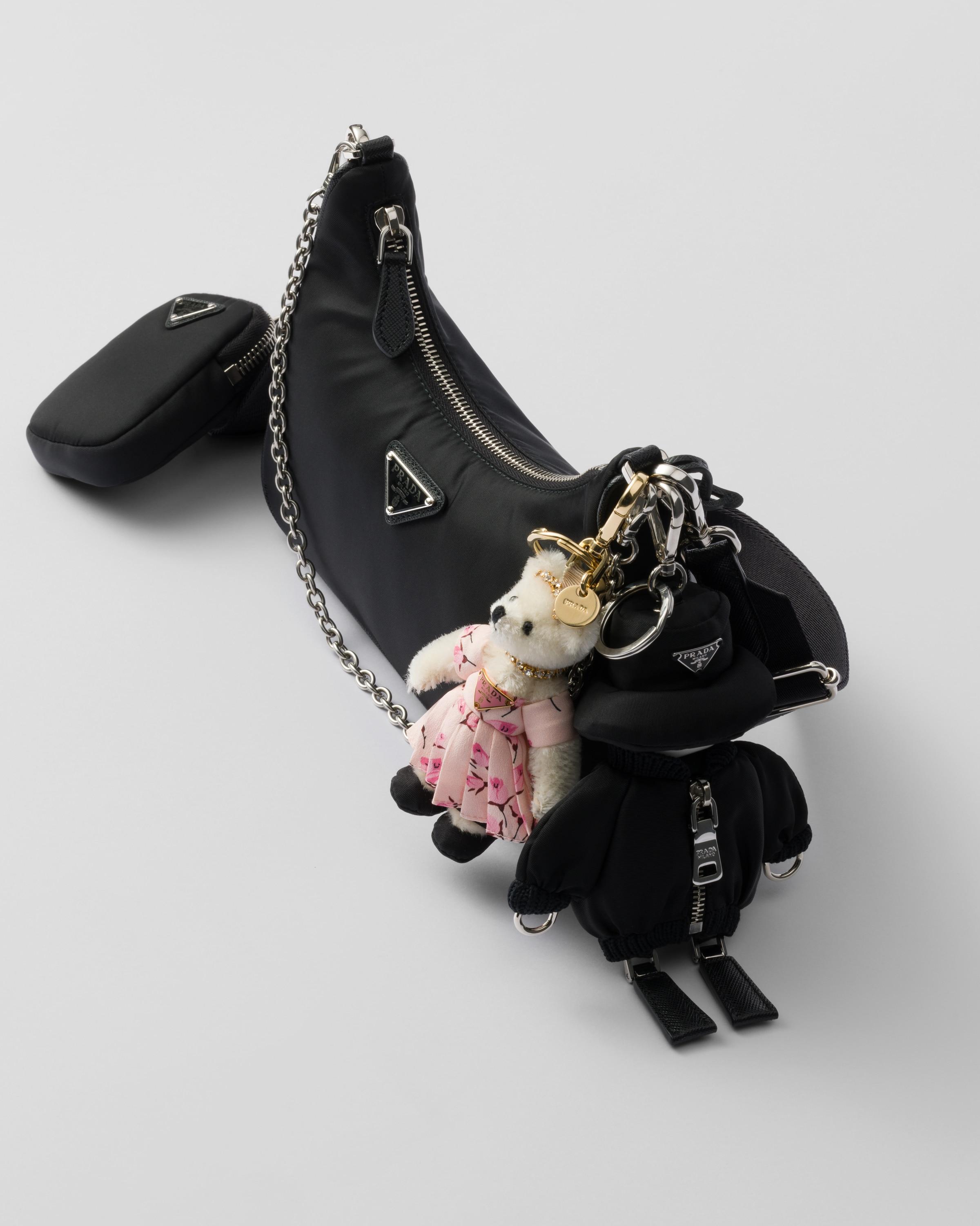 Prada Soft Robot Re-Nylon Bag Charm With Shoulder Strap in Prada Soft Robot Re-Nylon Bag Charm With Shoulder Strap in