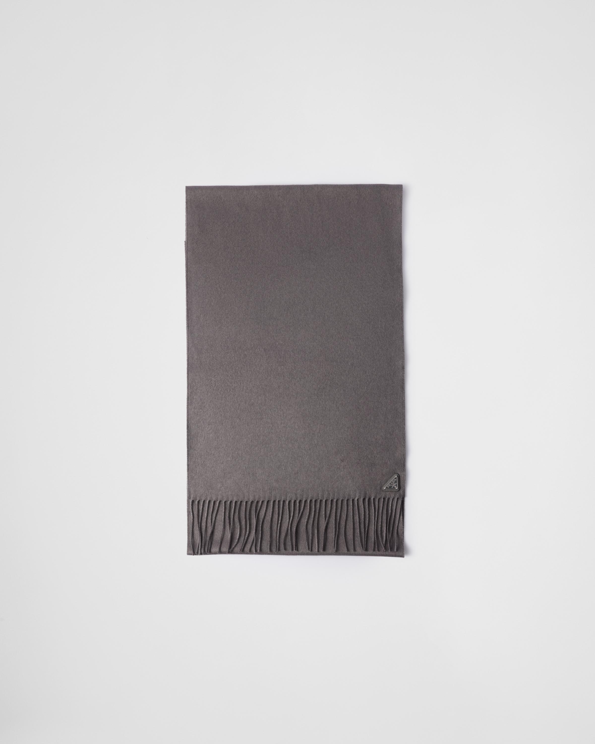 Prada Silk And Cashmere Scarf in Grey for Men Lyst UK