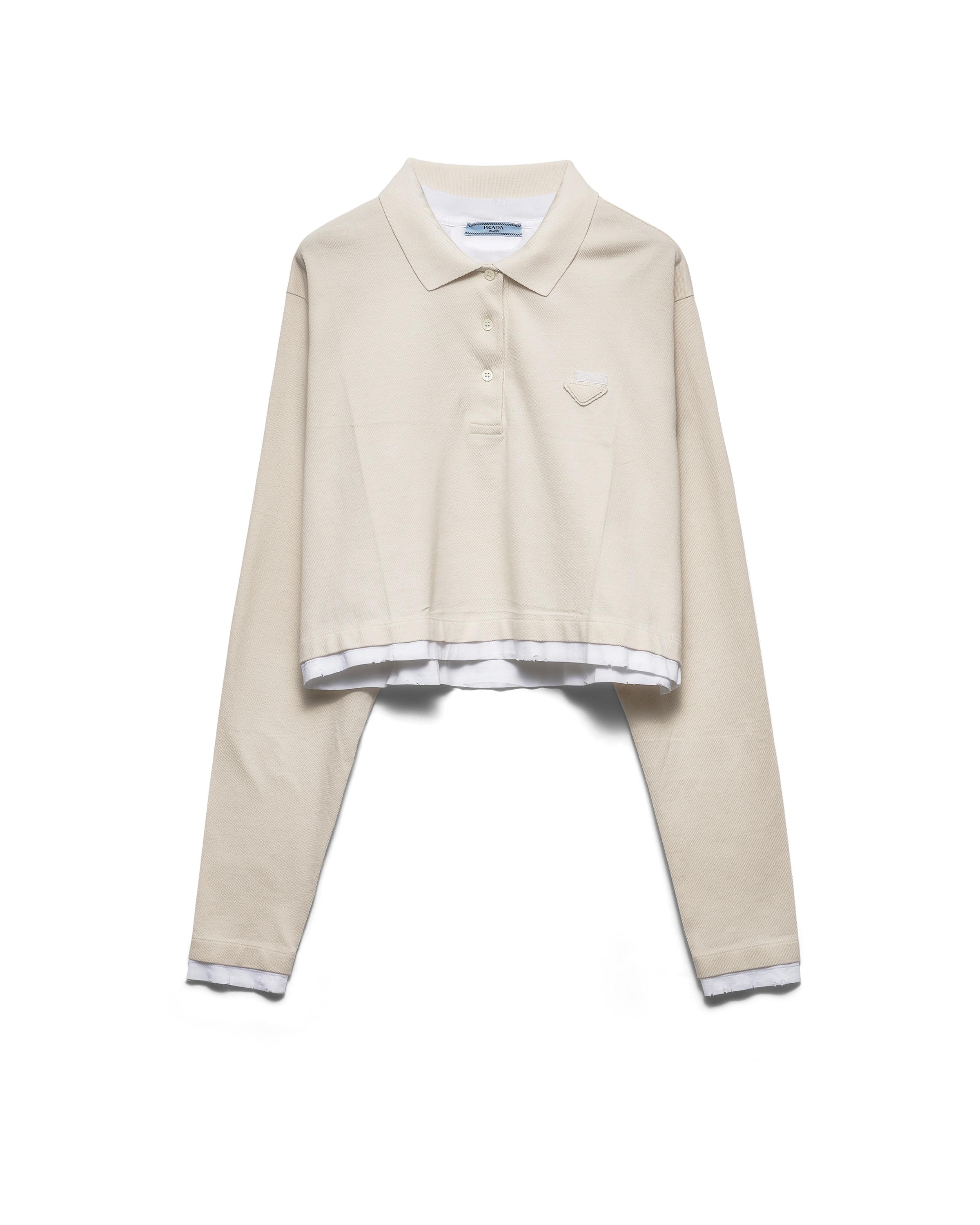 トップス PRADA 2015SS / Long sleeve POLO Prada Long-Sleeved Silk