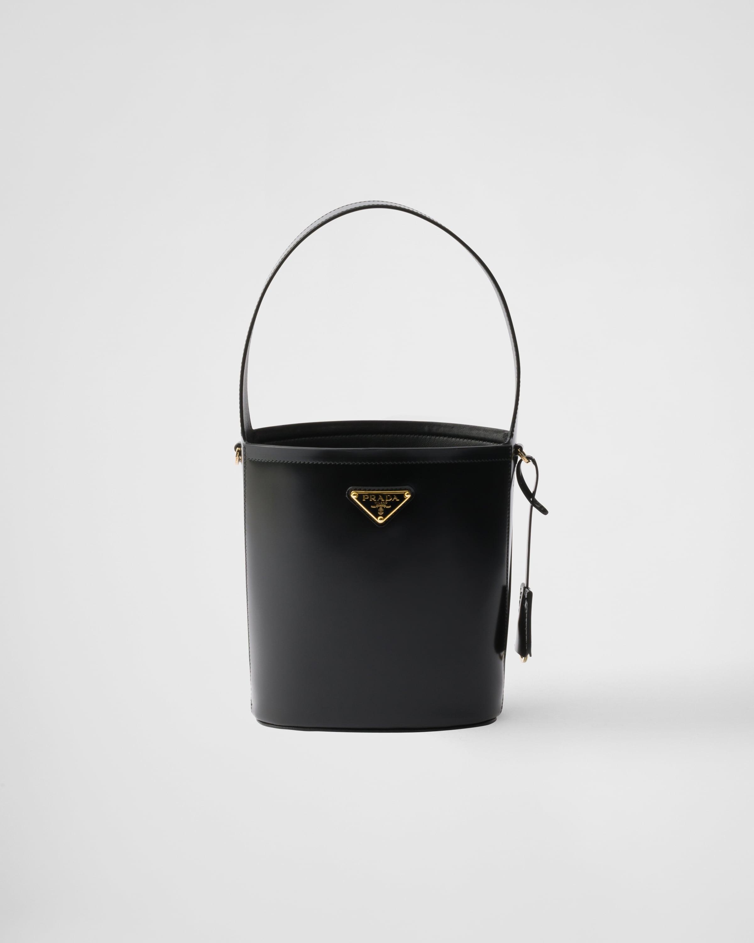 ☆PRADA☆プラダ Mini bucket bag in brushed leather Prada Prada Darling Leather Mini Bucket Bag | Saks Fifth Avenue