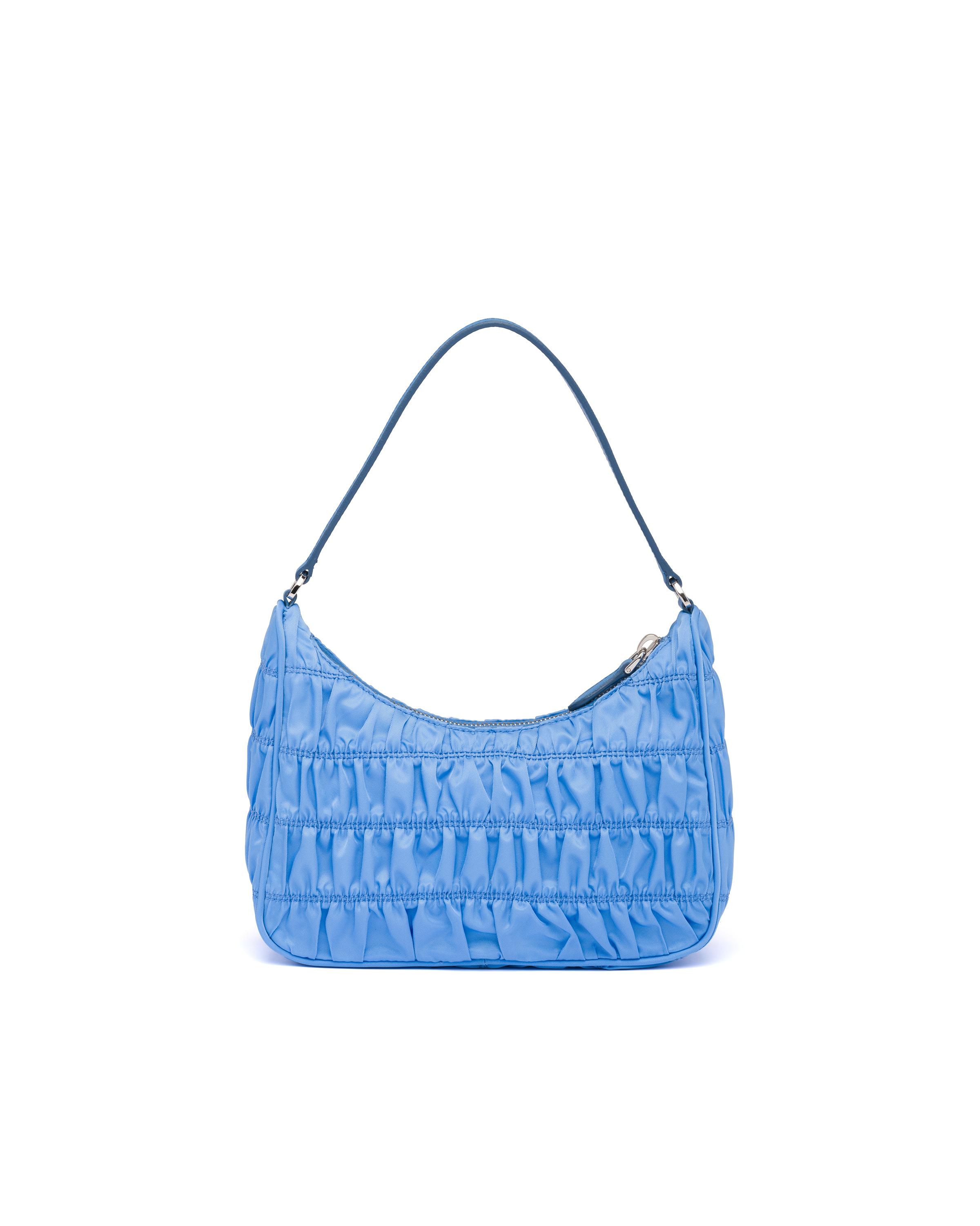Micro box leather handbag Prada Blue in Leather - 24257348