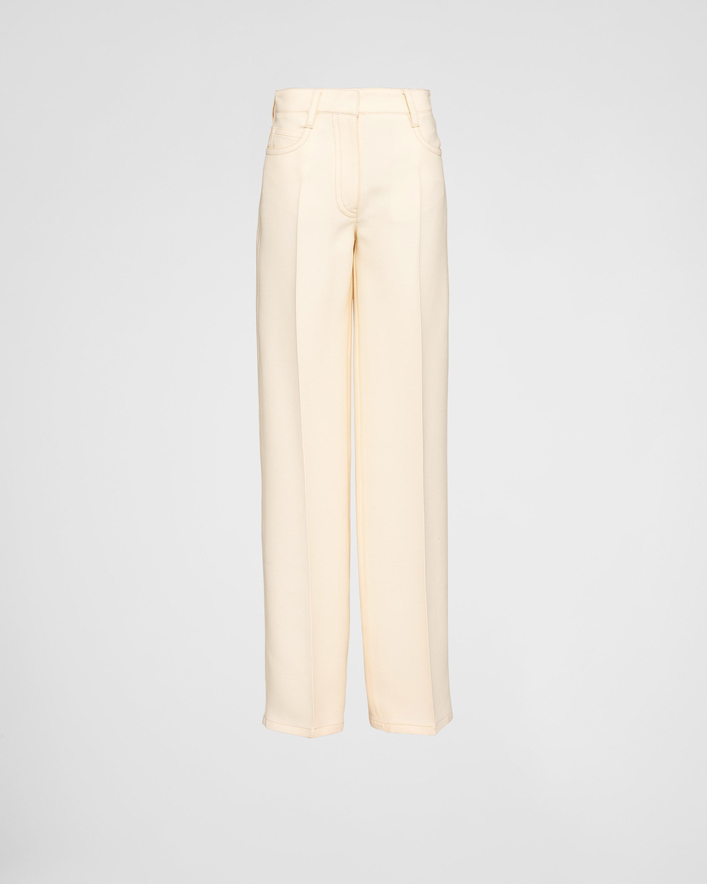 Prada Tricotine Pants in White | Lyst