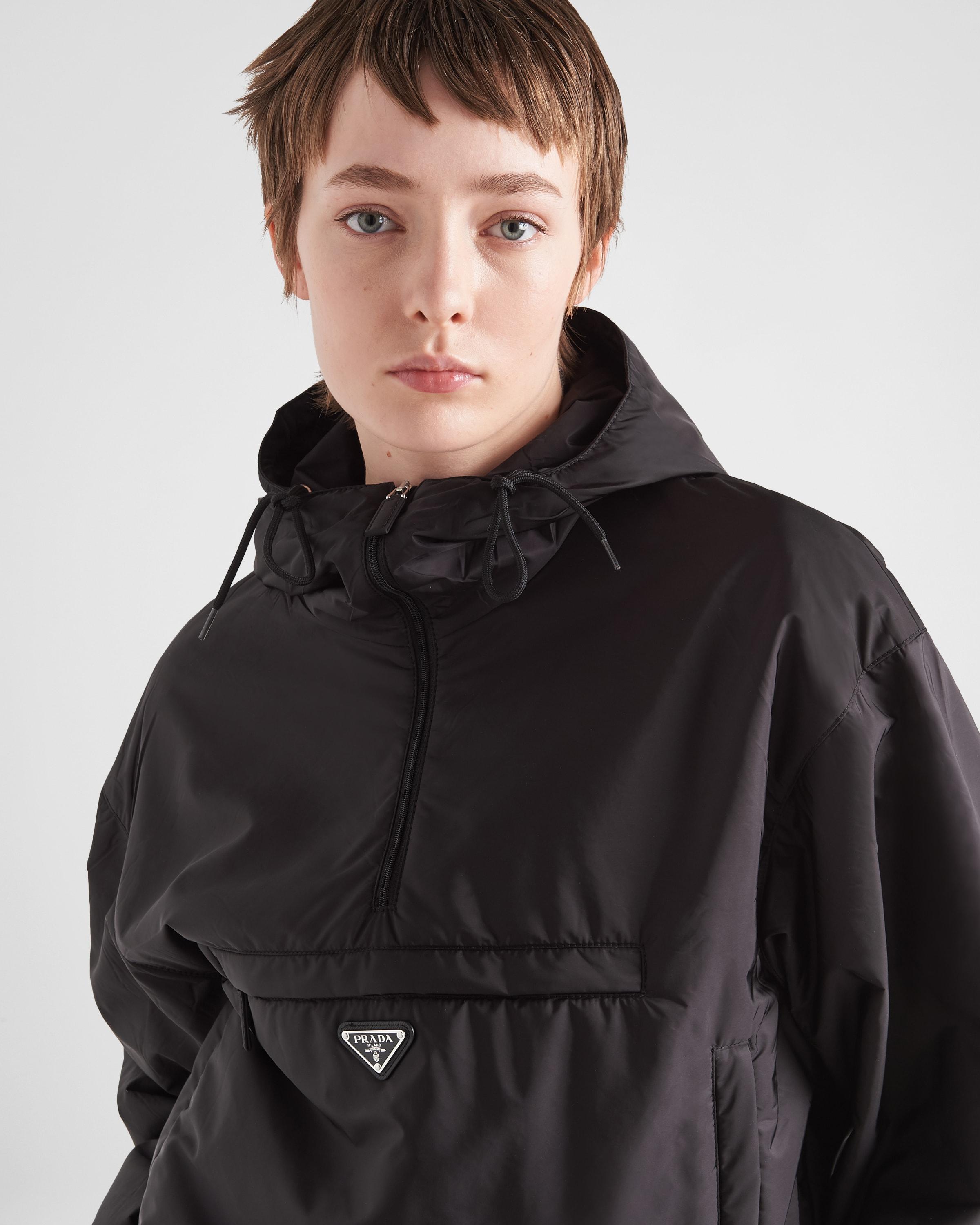 Prada Re-nylon Blouson Jacket in Black | Lyst