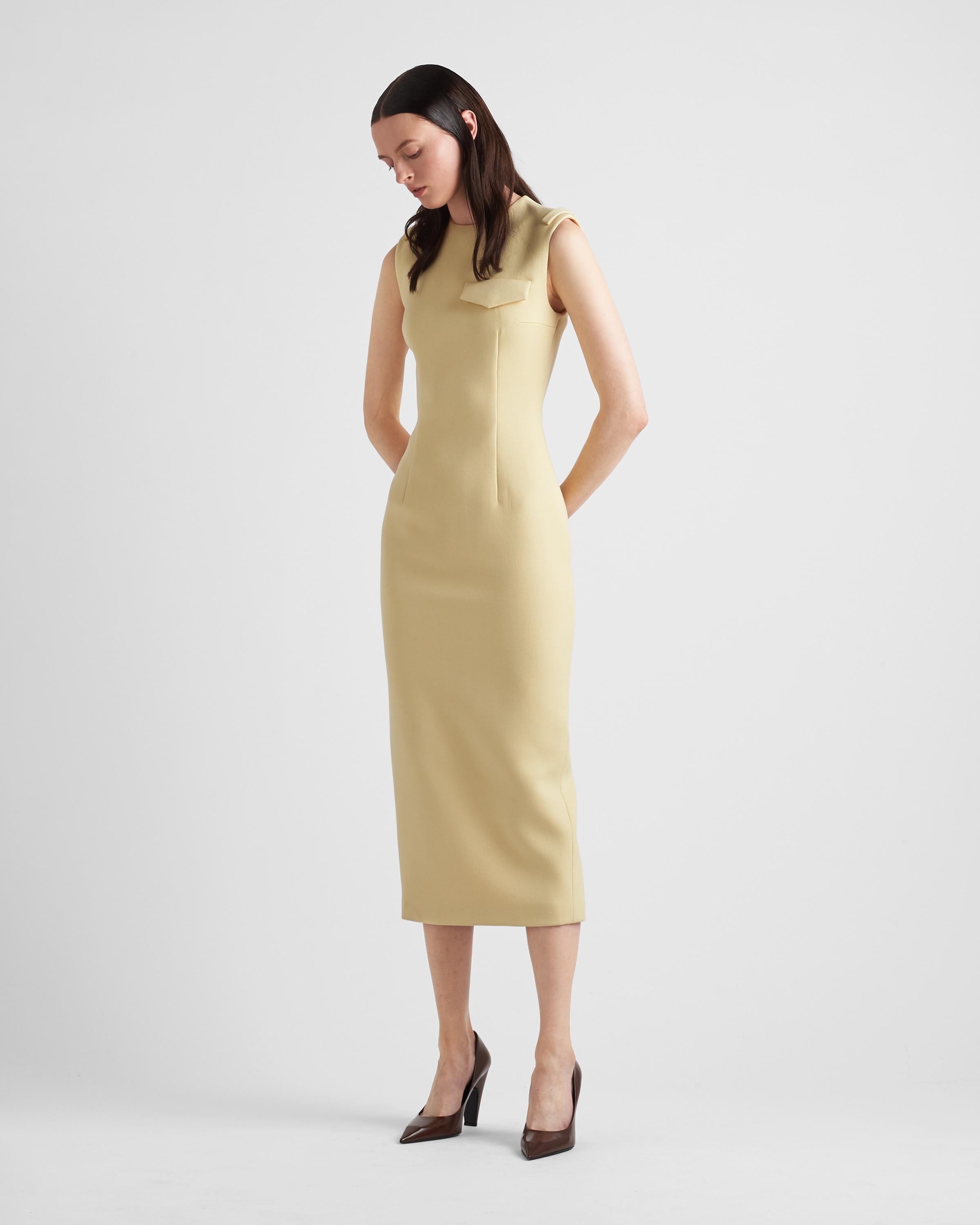 Prada Stretch Natt Dress in Natural | Lyst