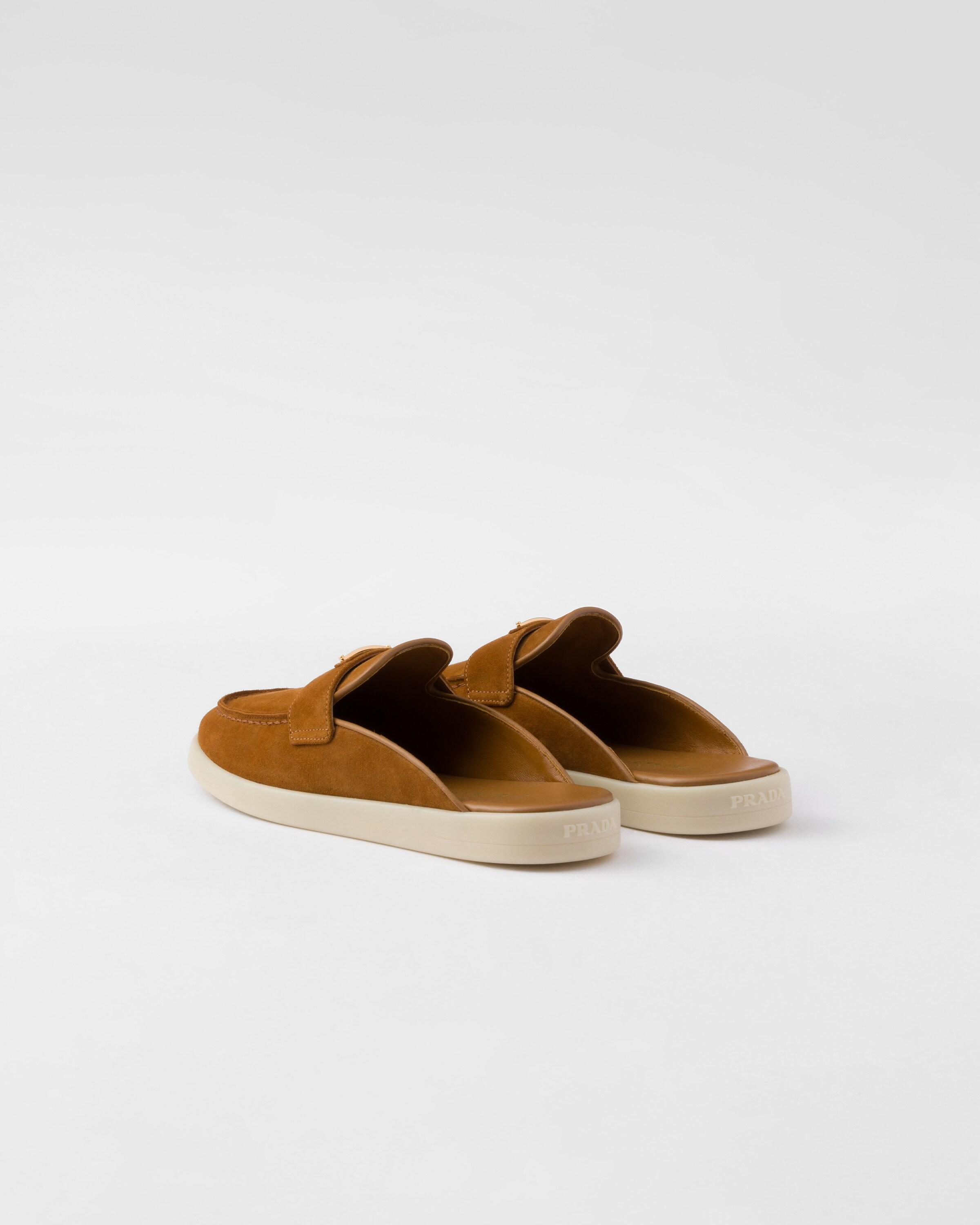 Prada Suede Mules | Lyst