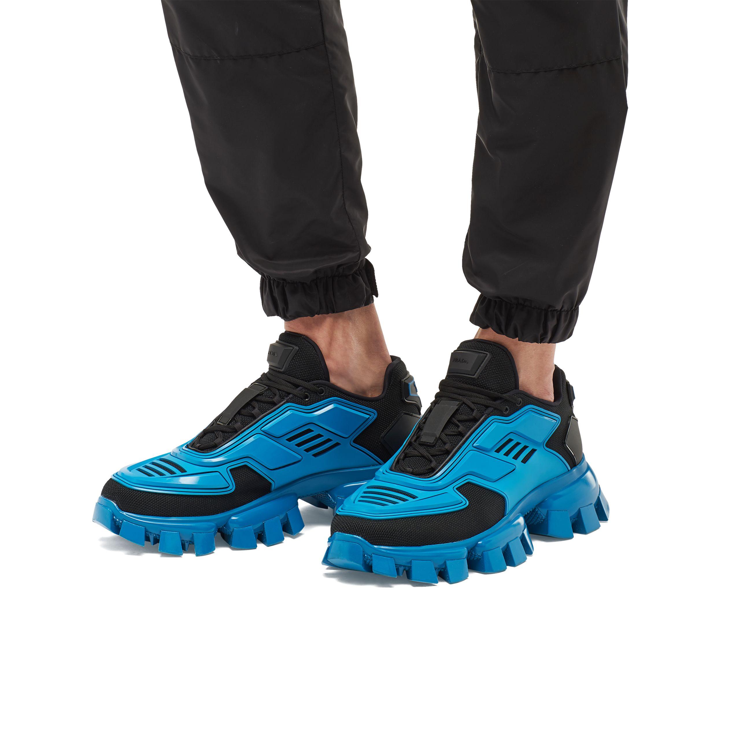 prada shoes blue