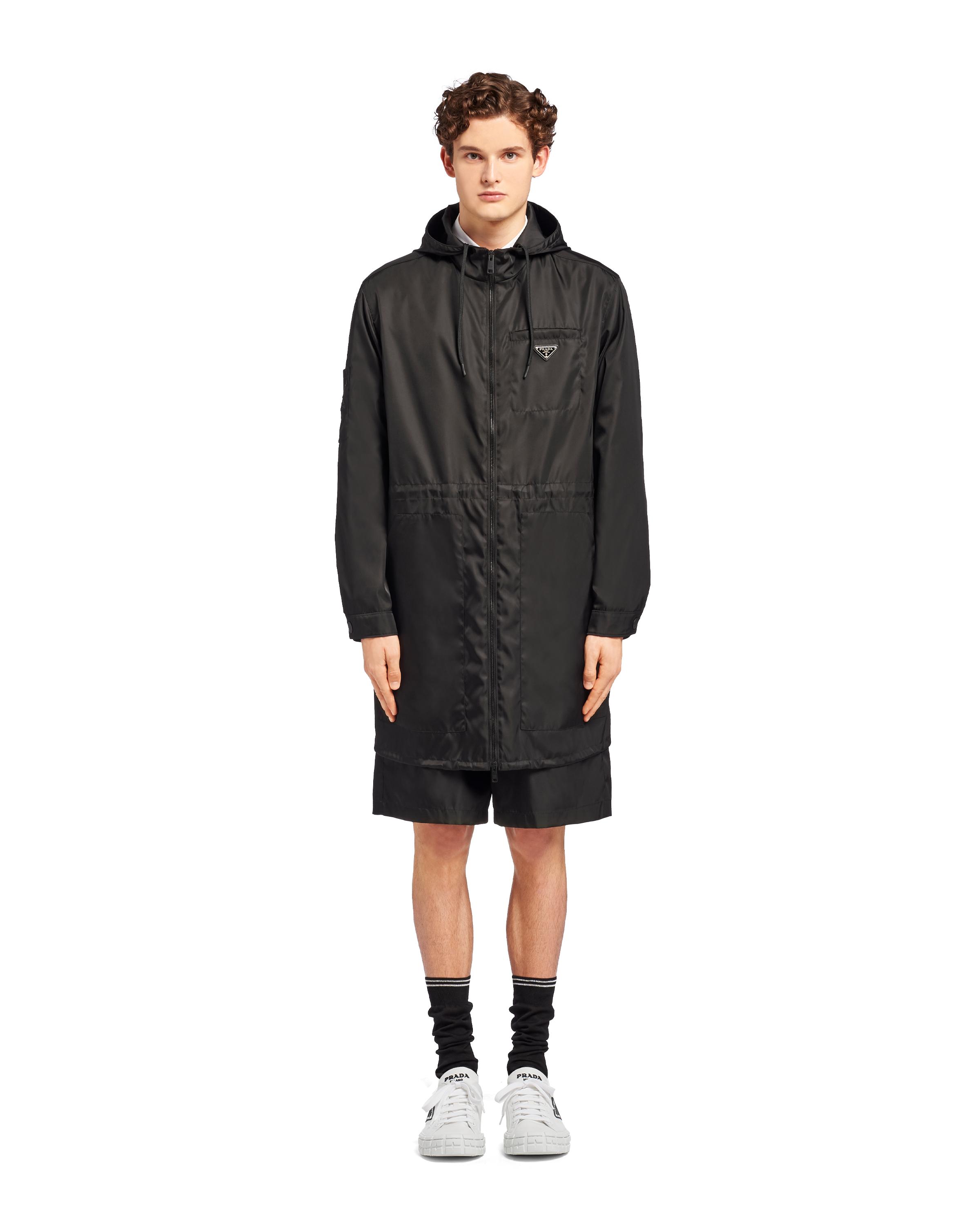Prada Synthetic Re-nylon Raincoat in Black for Men - Lyst