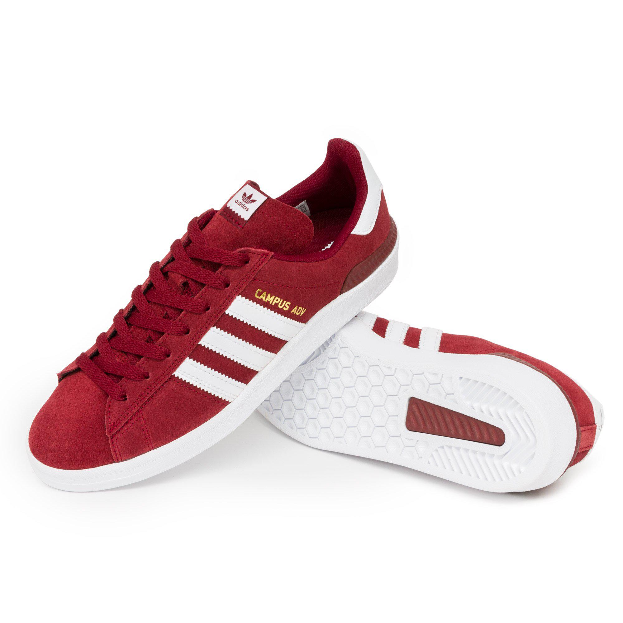 adidas campus shoes red