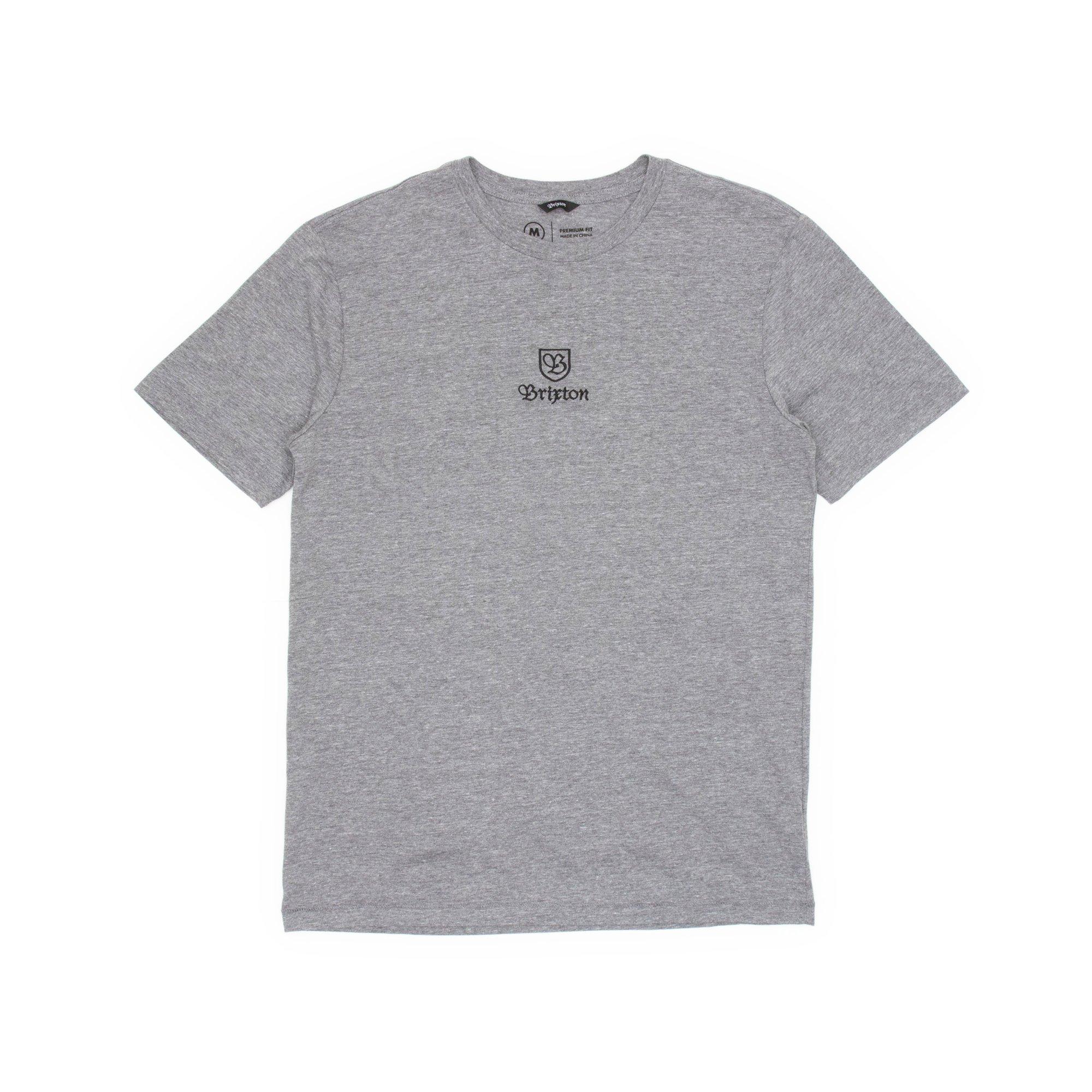 Brixton Cotton Main Label Premium T-shirt in Grey (Gray) for Men - Lyst