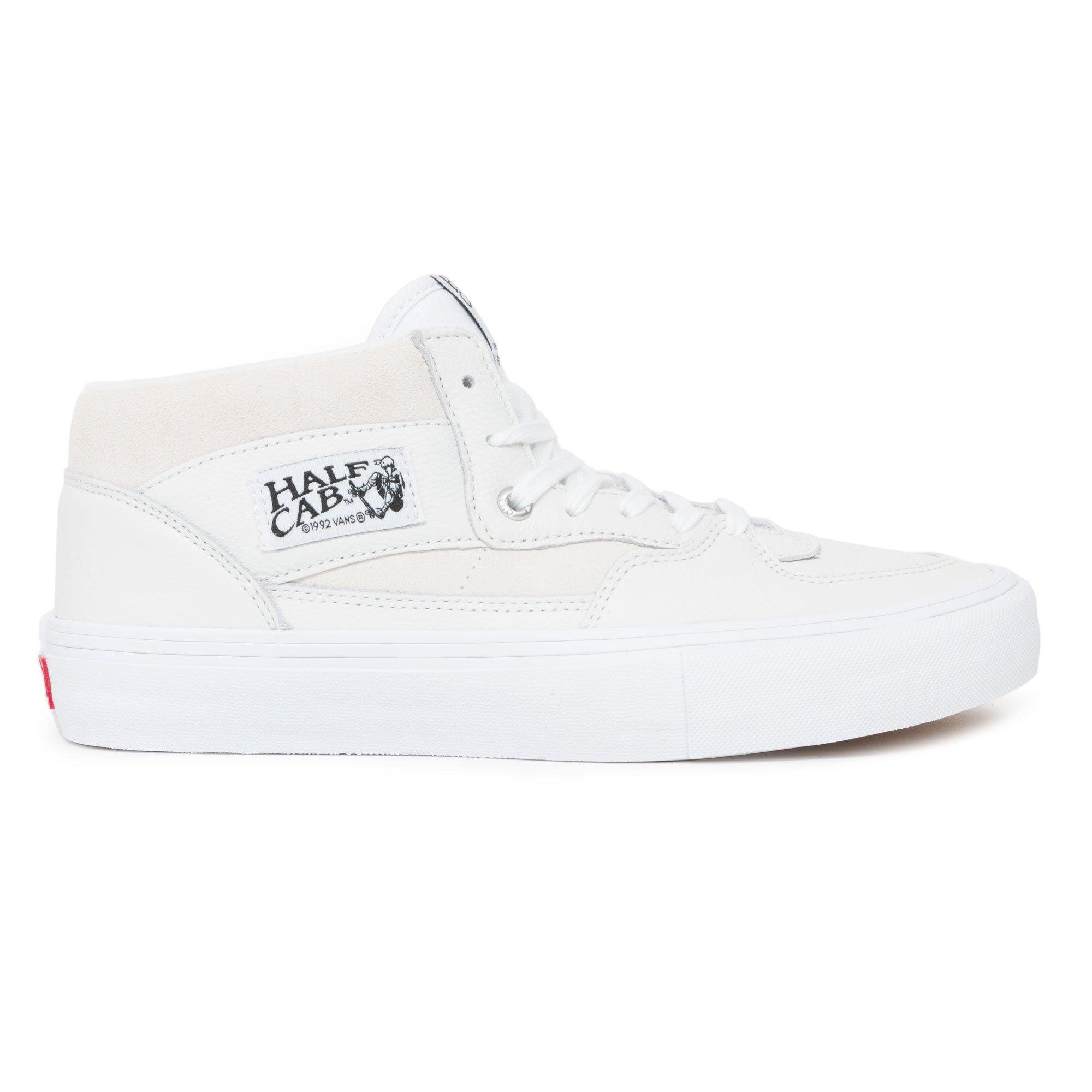 symptom anklageren Patronise Vans Half Cab Pro Leather Shoes in White for Men - Lyst