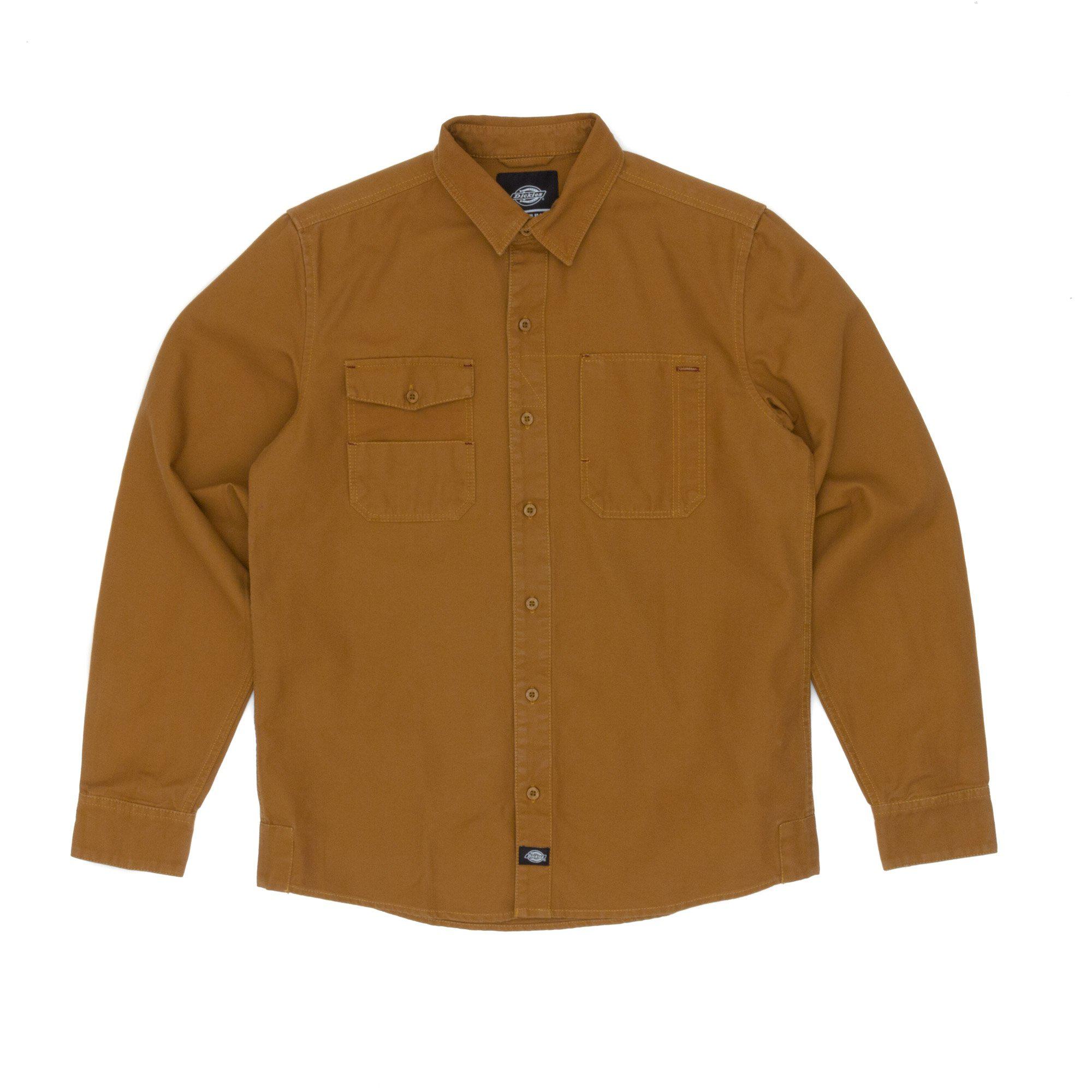Dickies Cotton Coalton Long Sleeved Shirt in Brown for Men - Lyst
