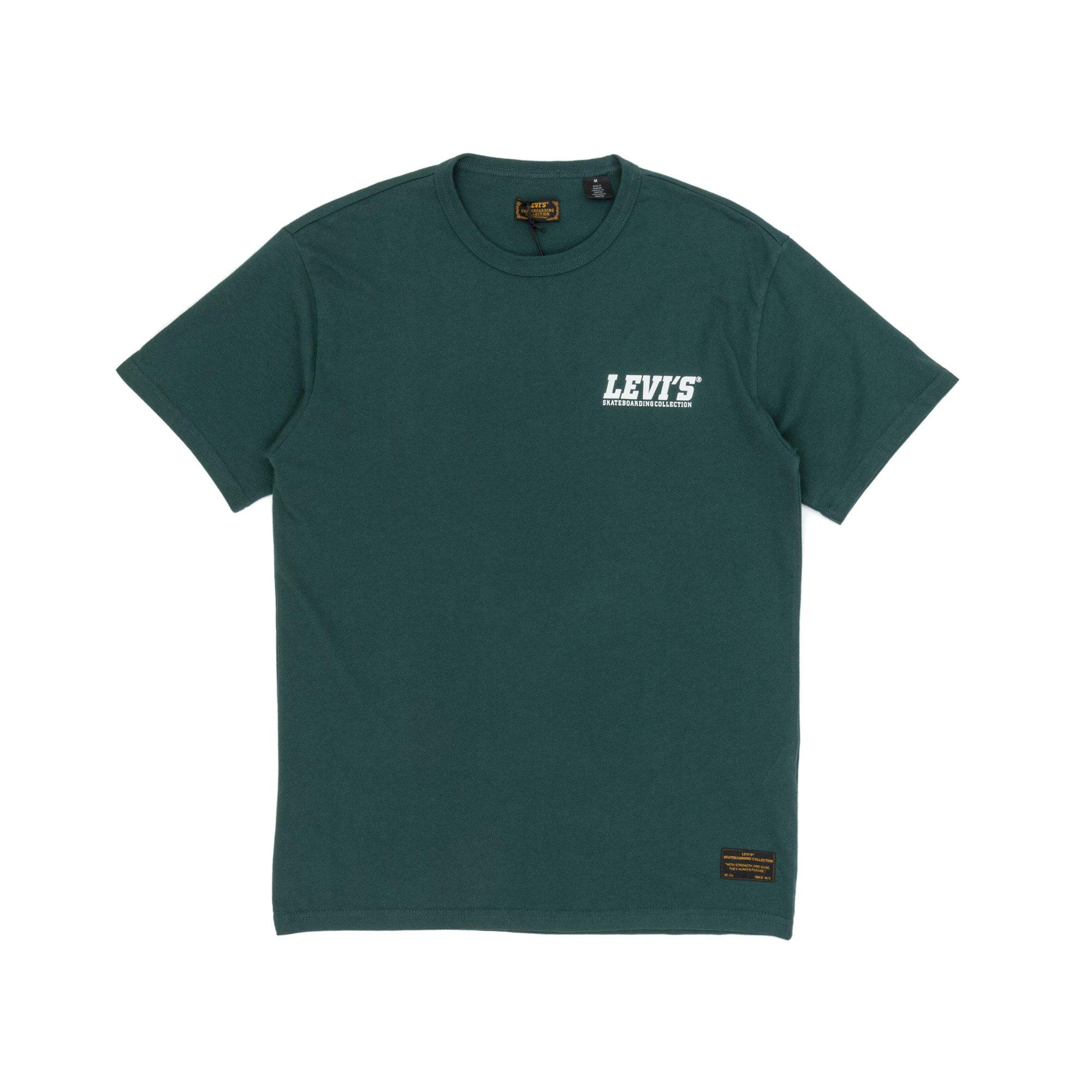 Levi's Cotton Skate Small Logo T-shirt in Green for Men - Lyst