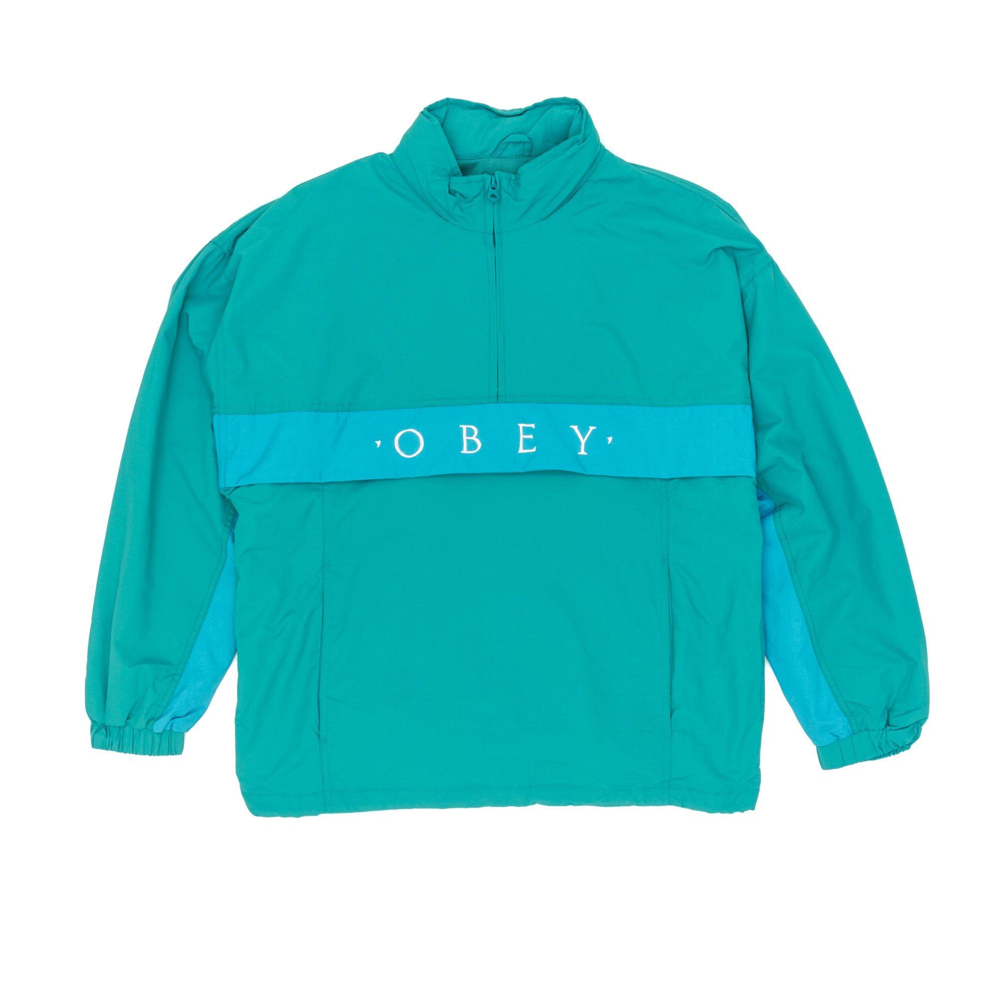 Download Obey Synthetic Title Anorak Jacket in Green for Men - Lyst