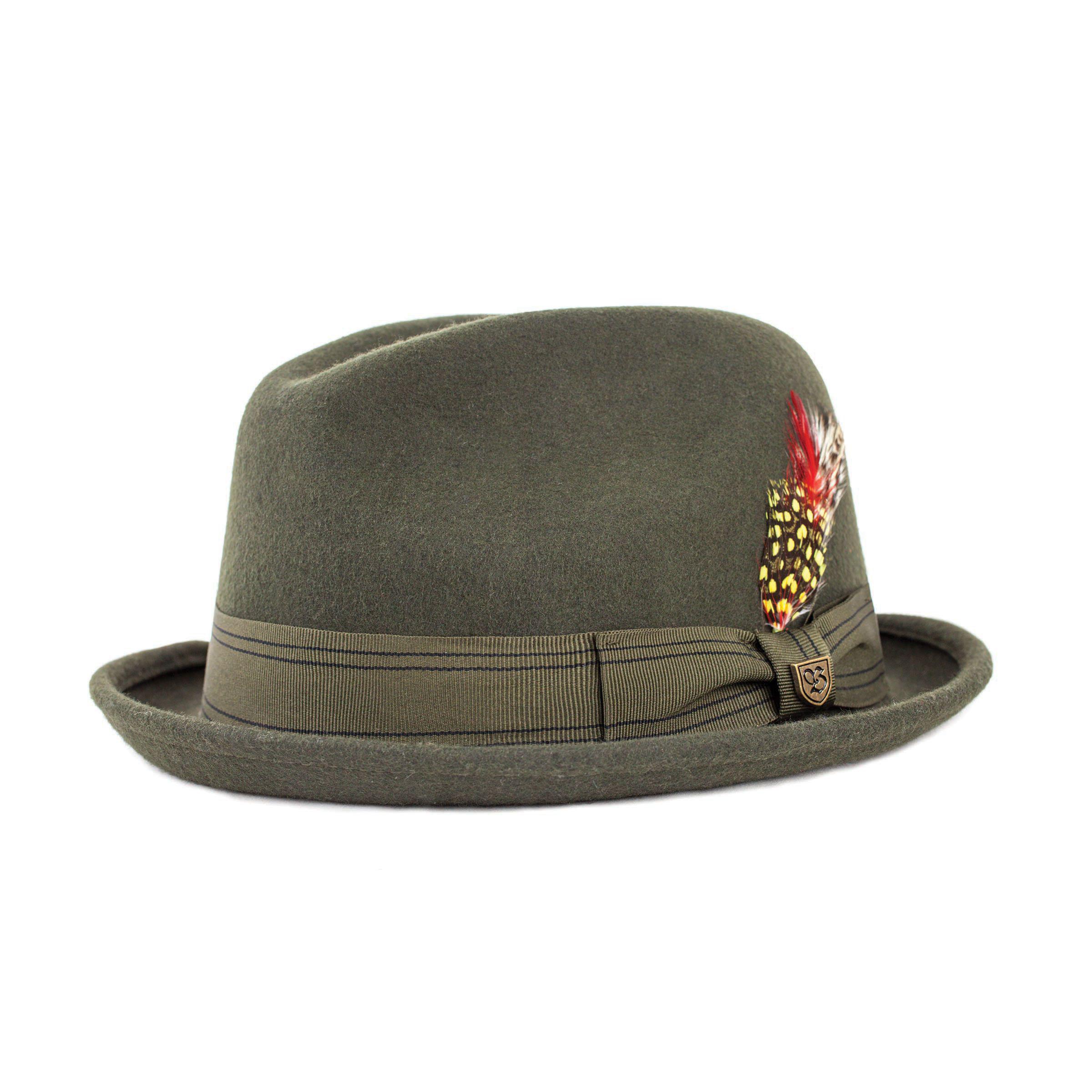 brixton green hat