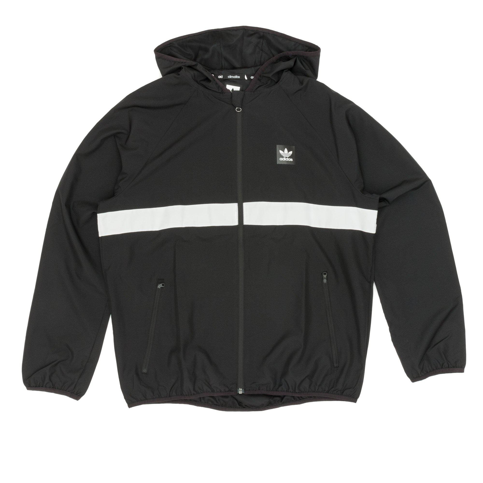 adidas black & white bb wind packable mens jacket