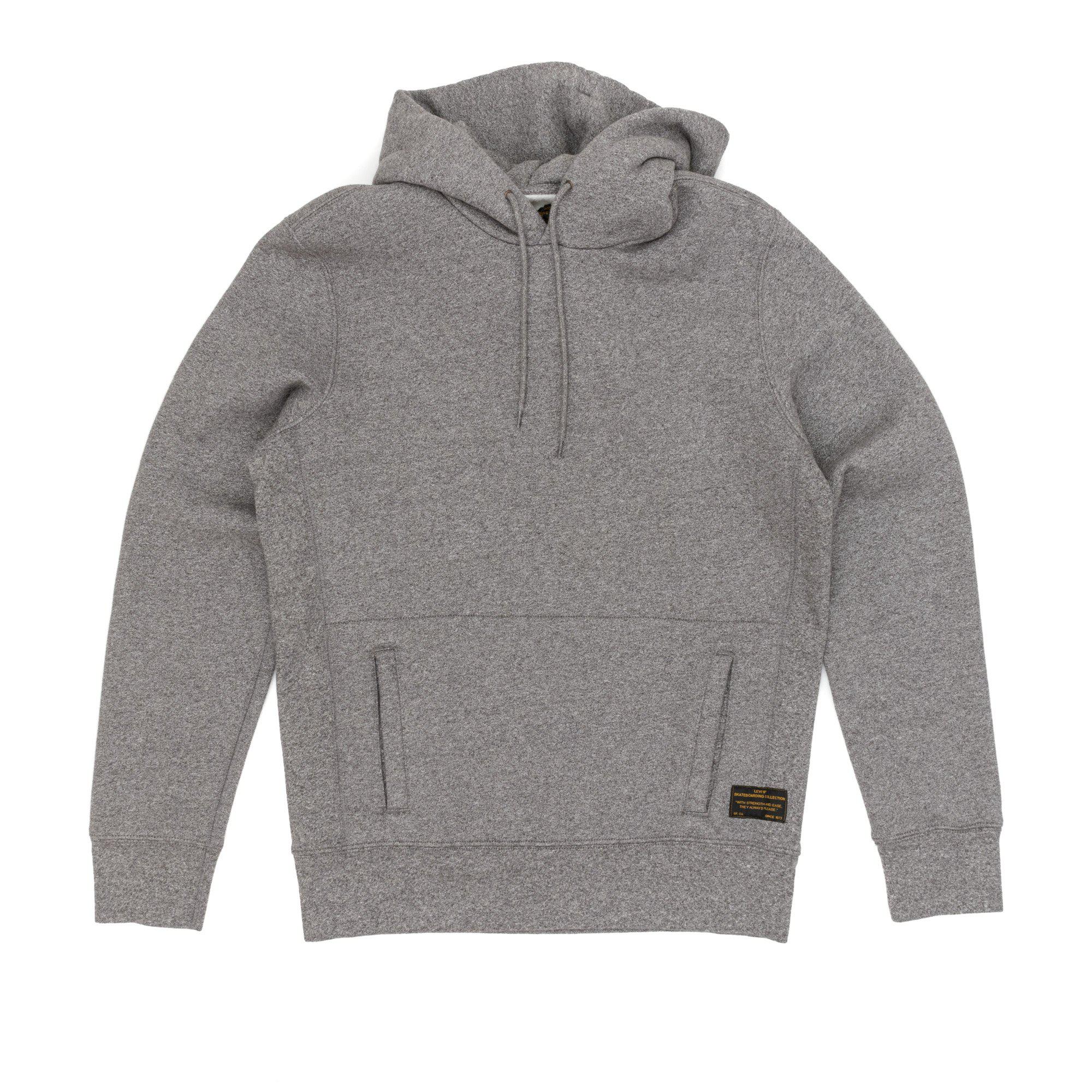 Levi's Cotton Pullover Hooded Sweatshirt in Grey (Gray) for Men - Lyst