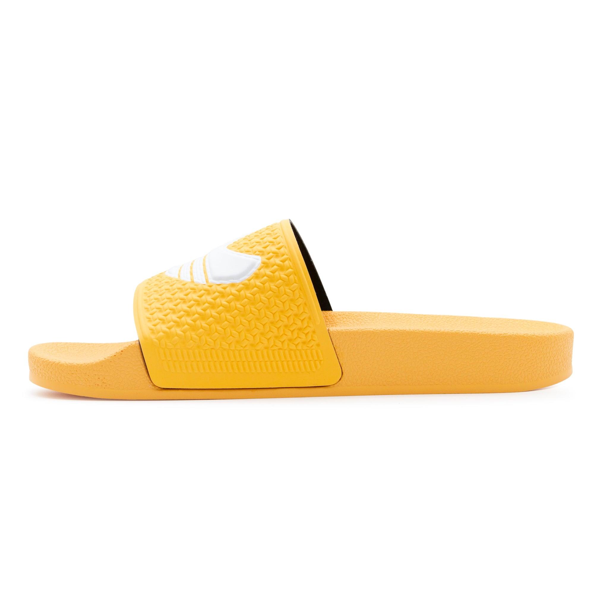 adidas yellow slides