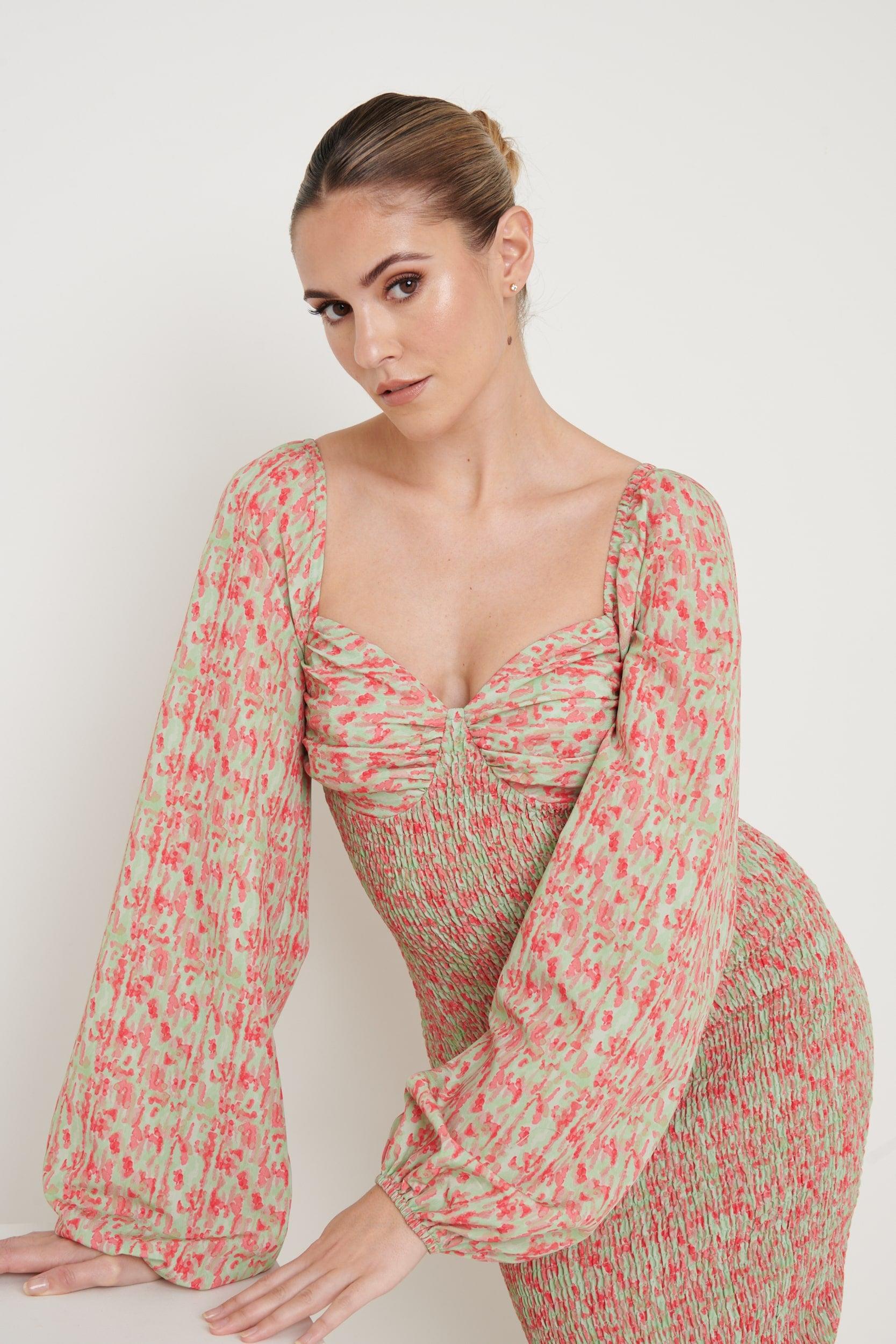 The east order peaches mini cheap dress